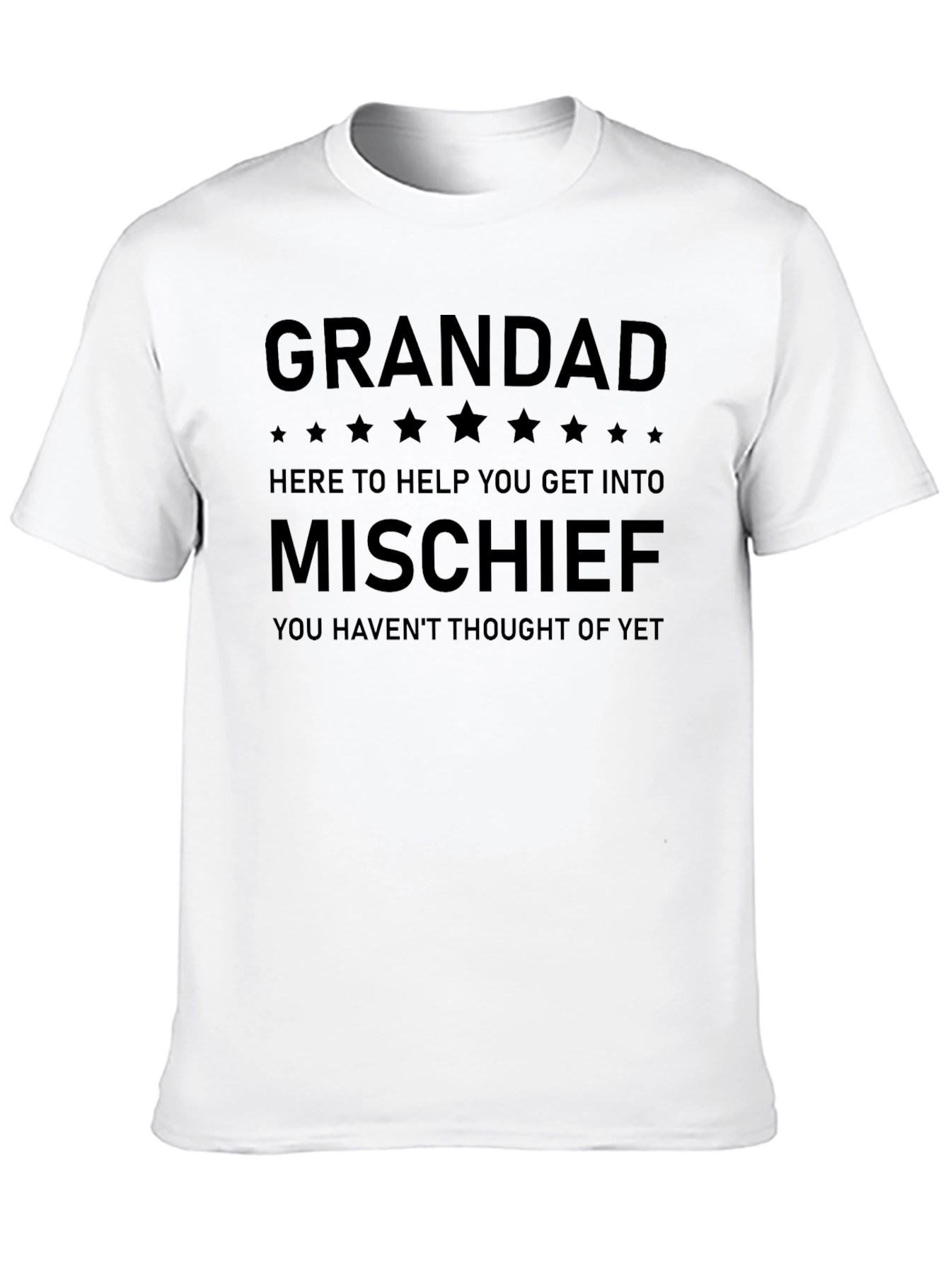 Black Grandad Mischief Black T-Shirt view 10