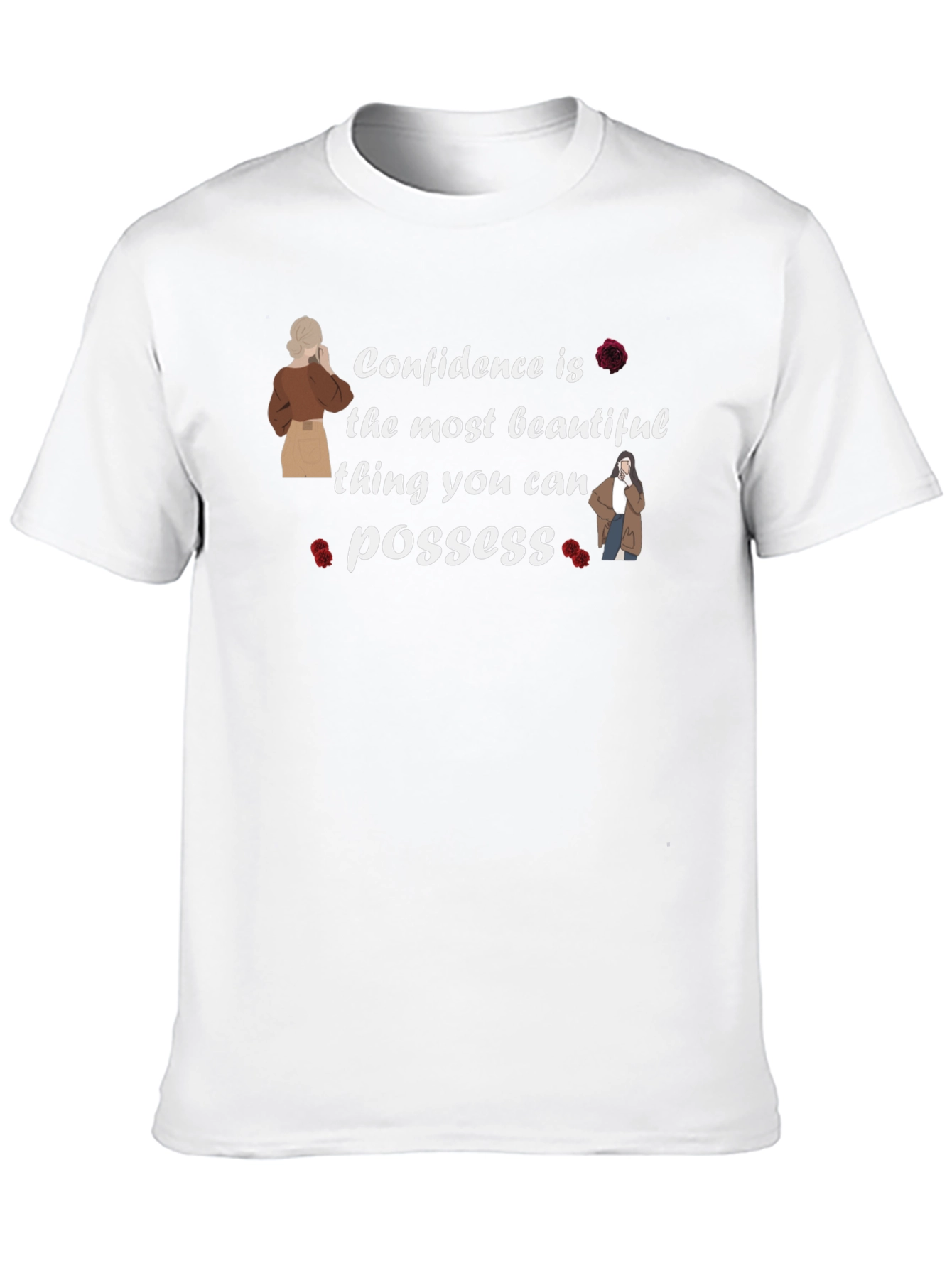 Black Confidence Graphic T-Shirt view 10