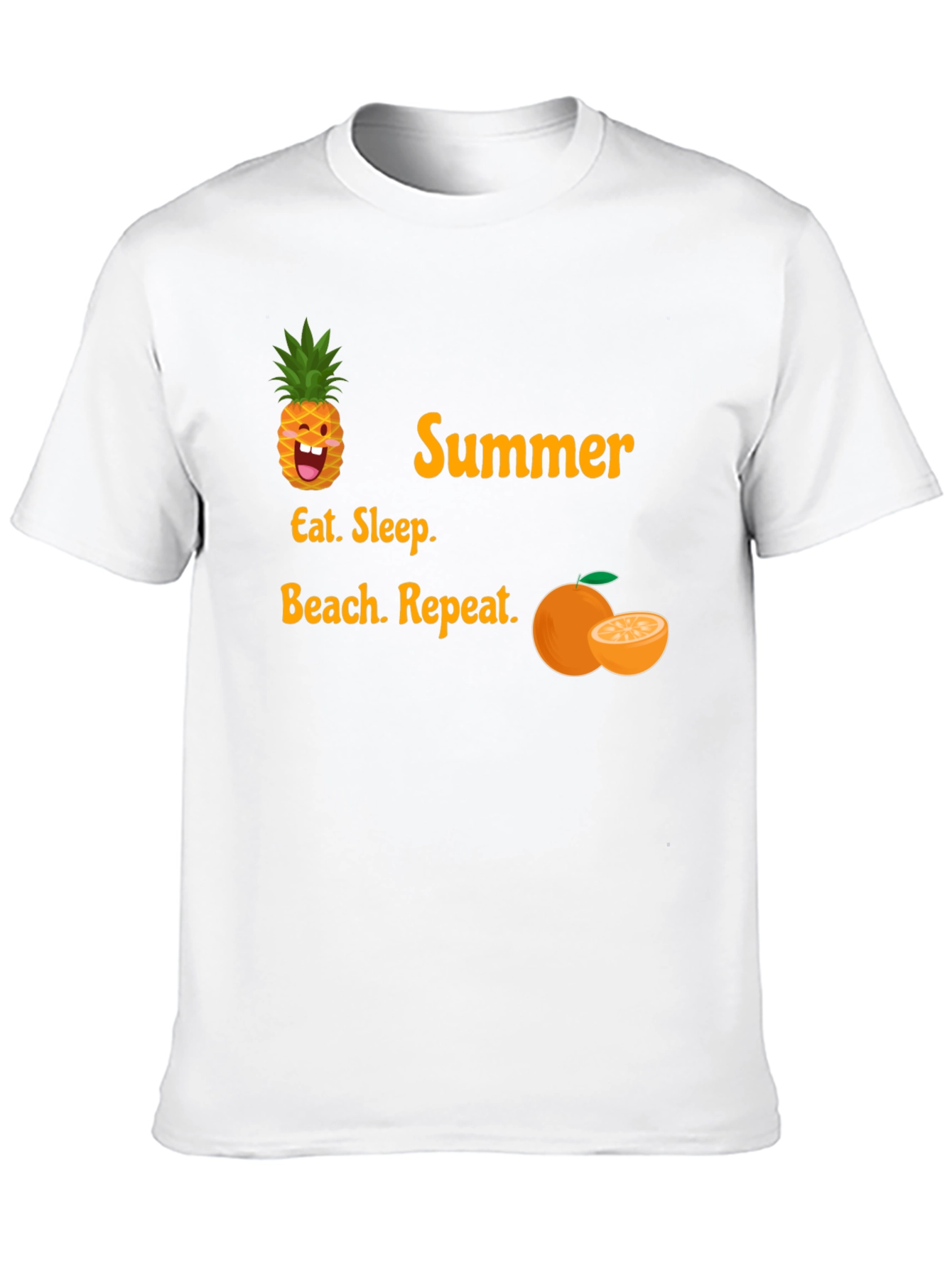 Black Summer T-Shirt: Eat, Sleep, Beach, Repeat view 10