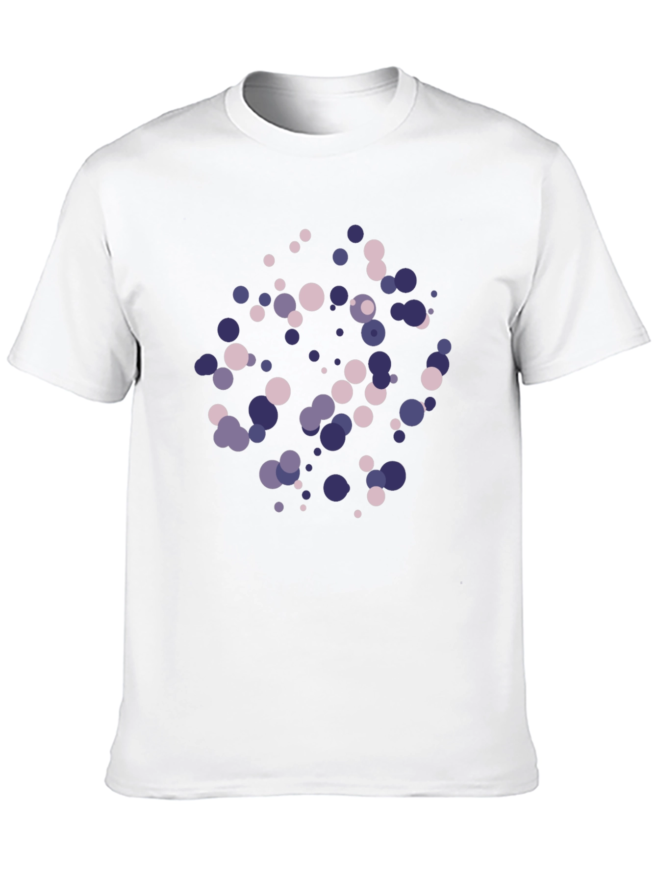 Black Modern Abstract Dot T-Shirt view 10