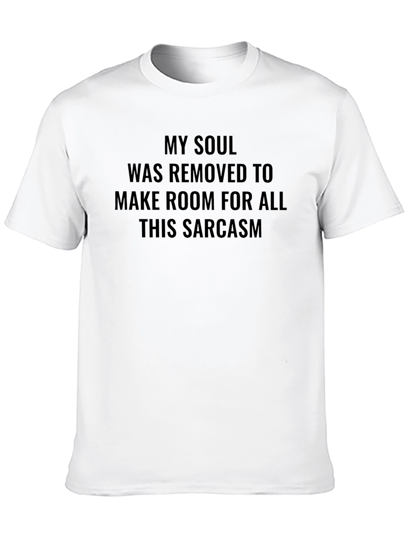 Black Sarcastic Soul Graphic T-Shirt - Men's Black Tee view 10