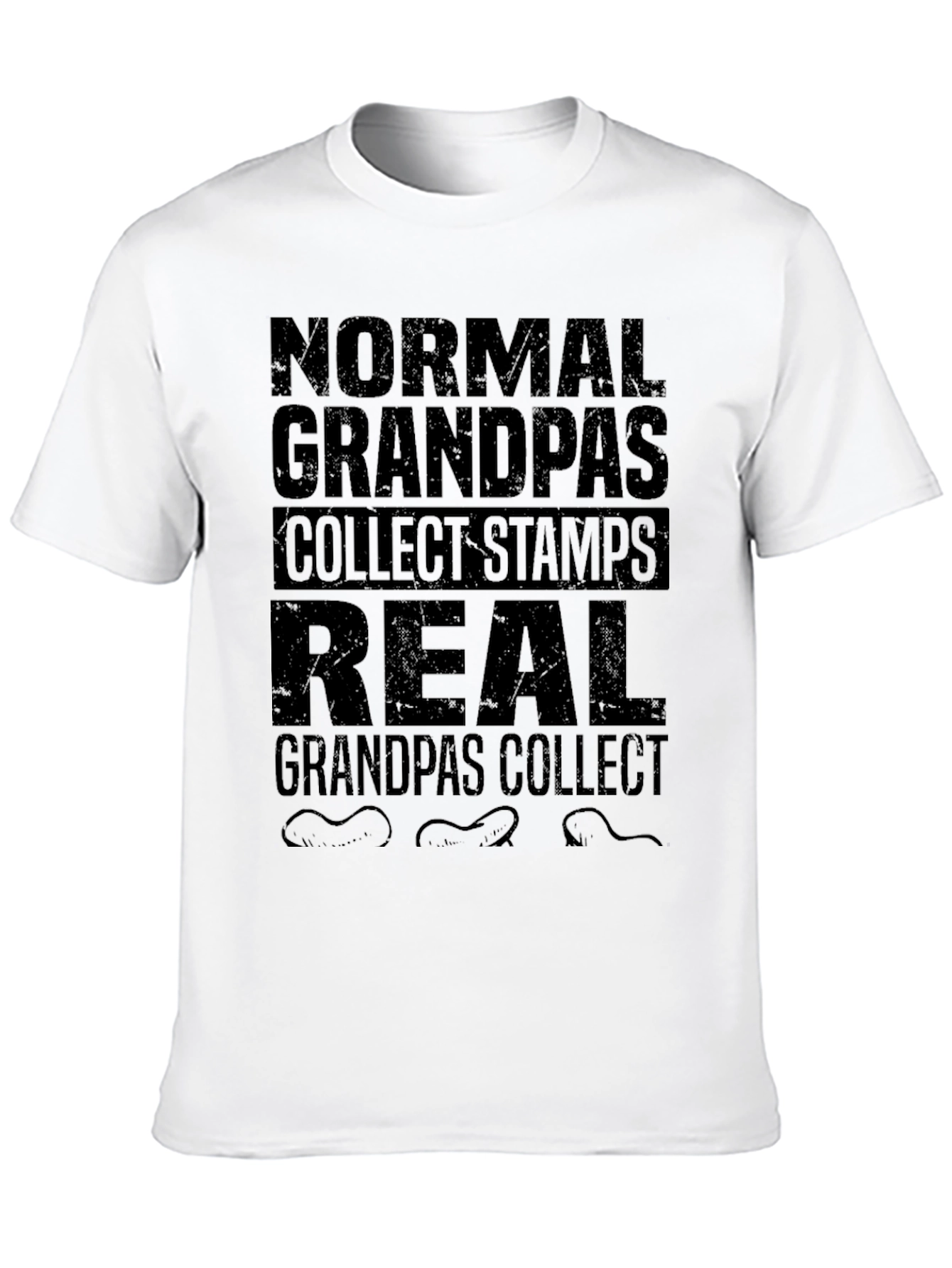 Black Real Grandpas Collect Worms T-Shirt view 10