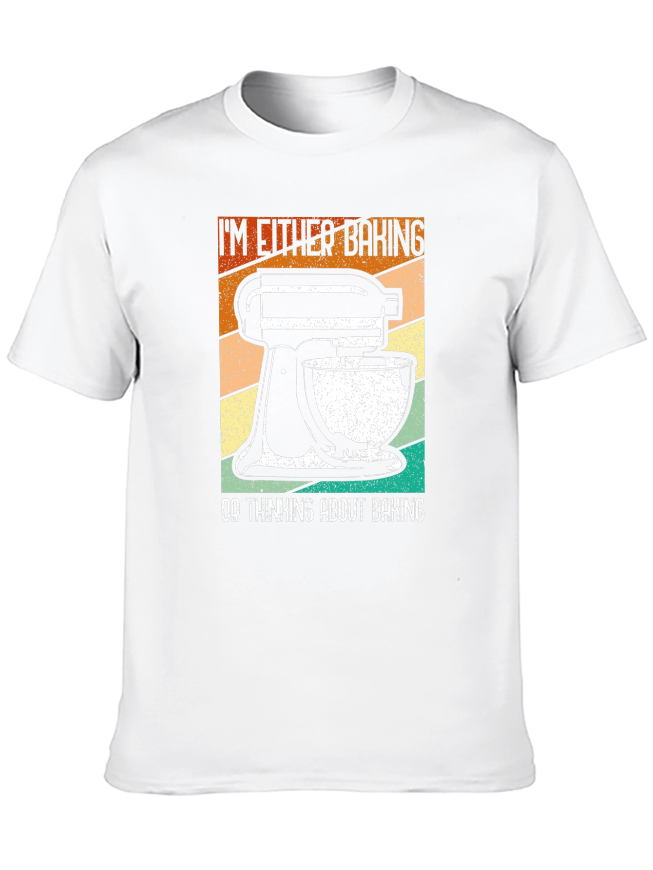 Black Baking Enthusiast T-Shirt: "I'm Either Baking..." view 10