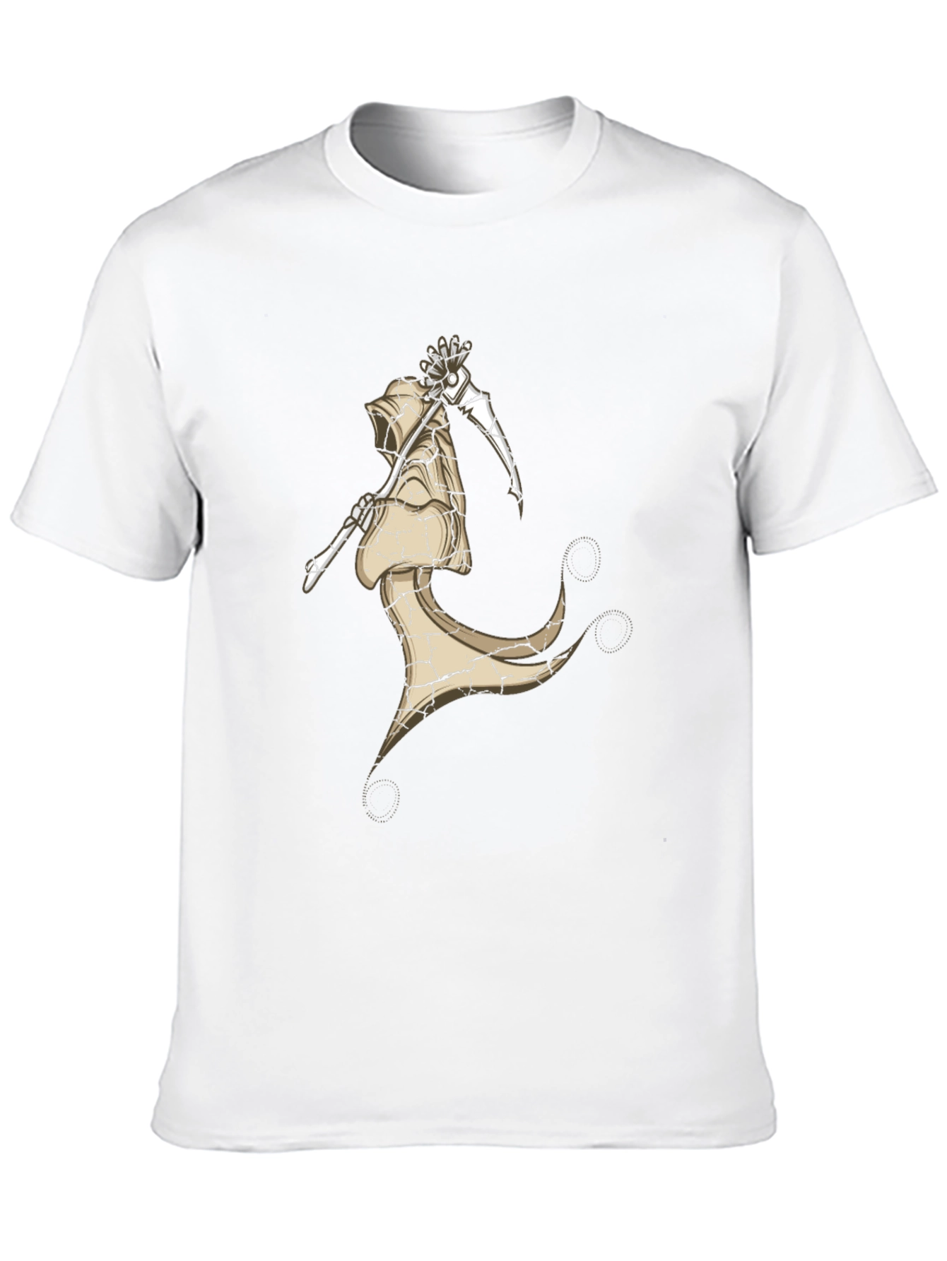 Black Grim Reaper Graphic Tee - Dark Humor T-Shirt view 10