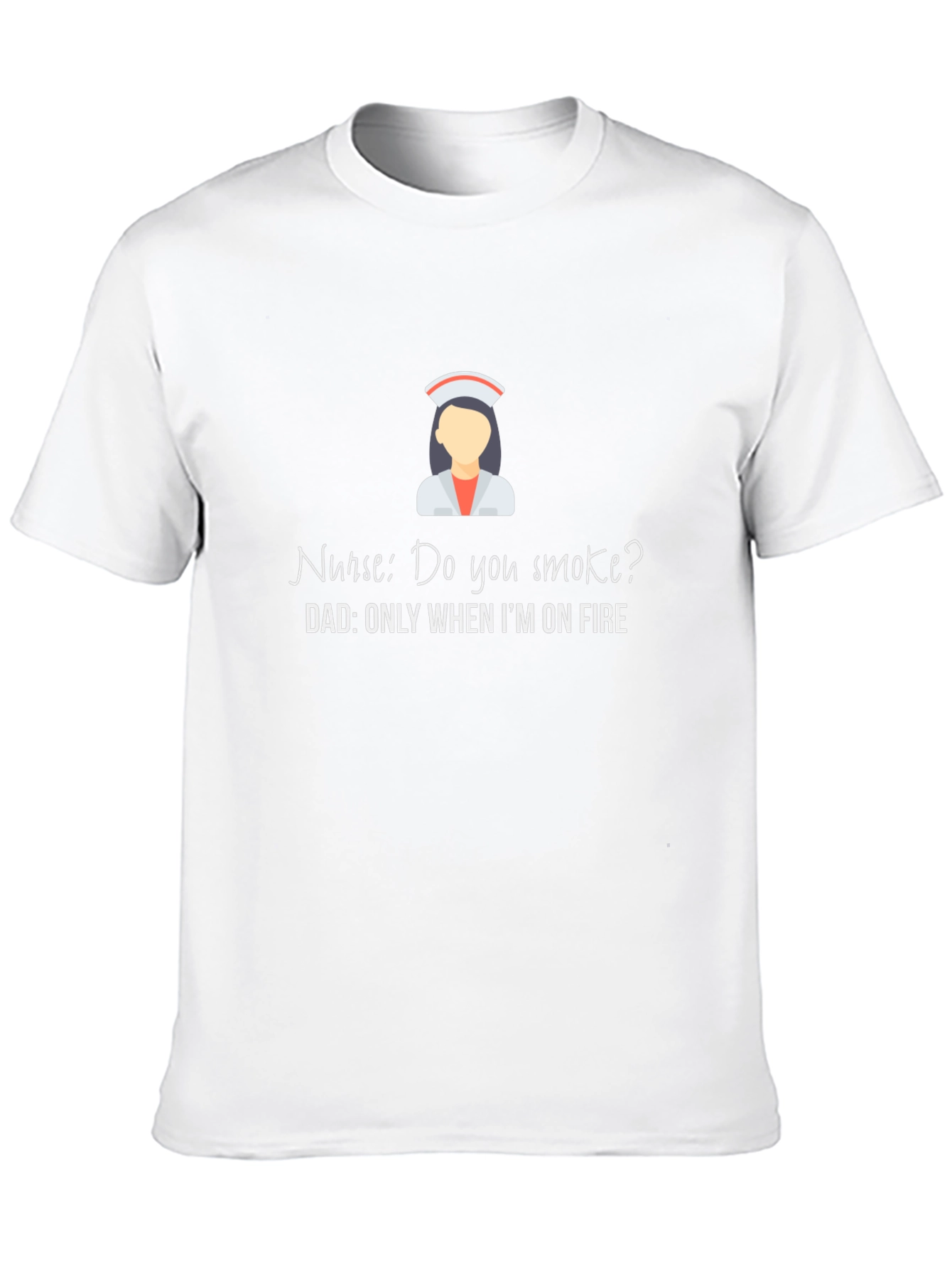 Black Nurse Humor Graphic Tee: Only When I'm On Fire! view 10
