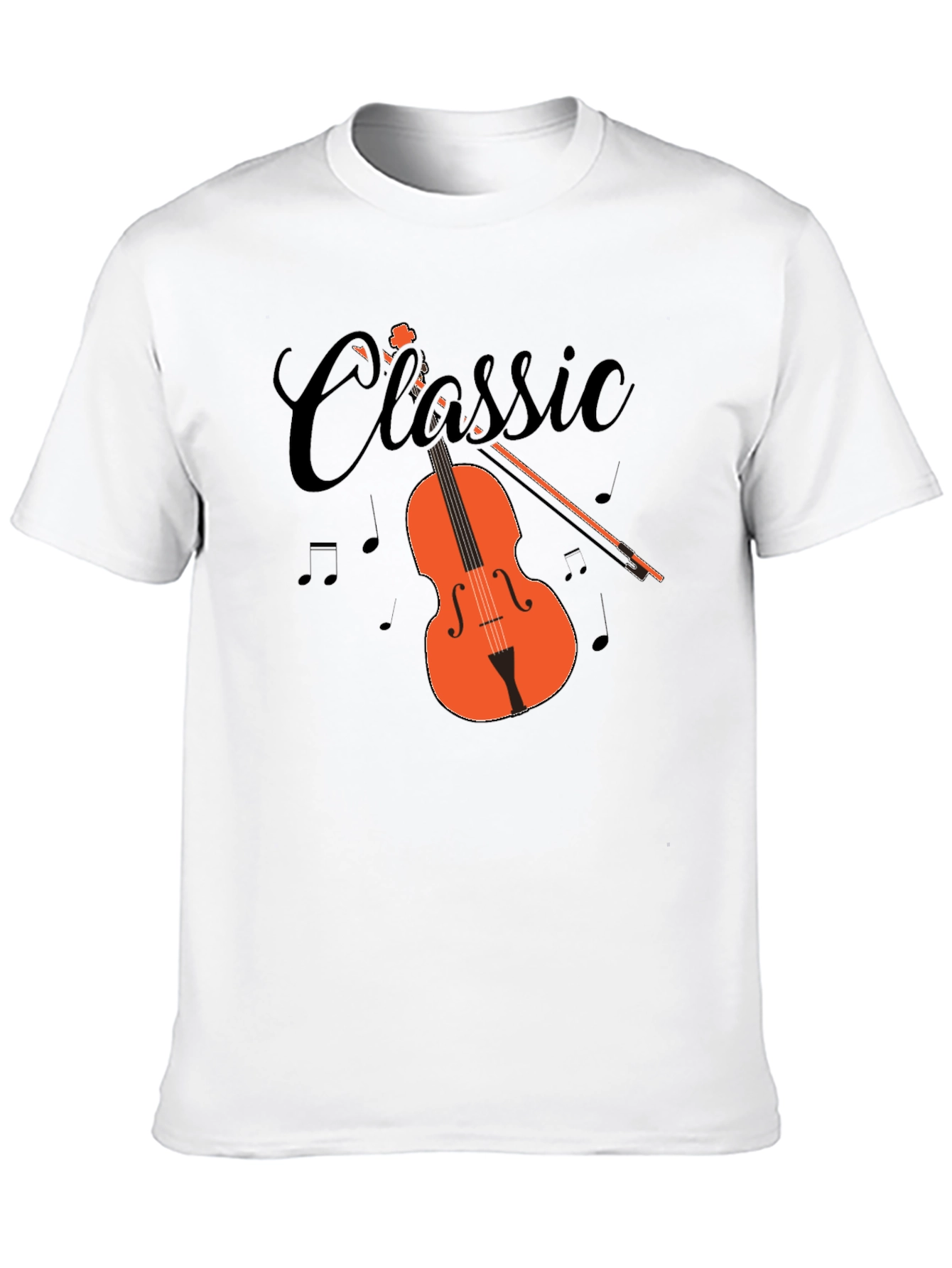 Black Classic Music T-Shirt view 10