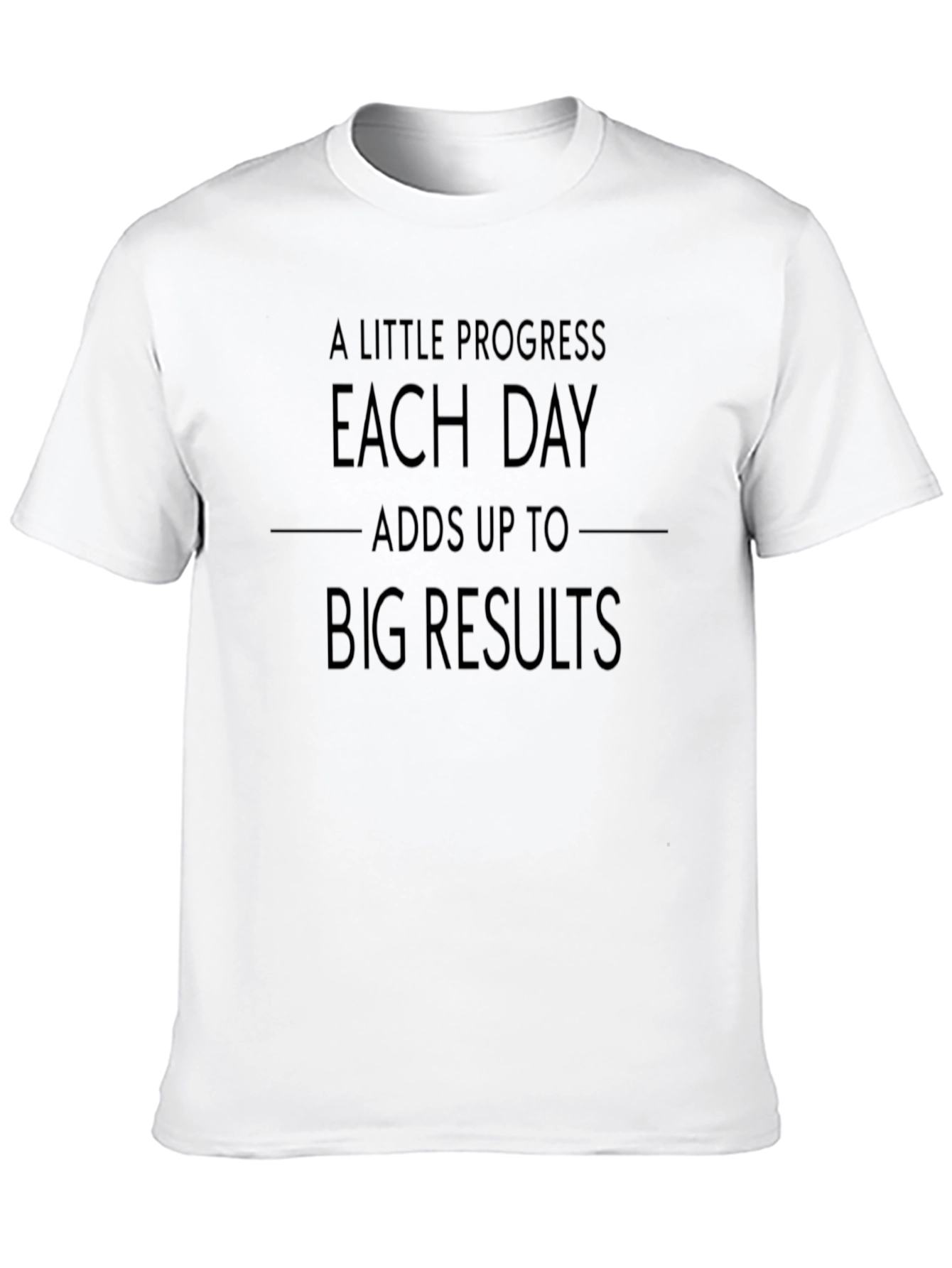 Black Motivational Progress T-Shirt - Black view 10