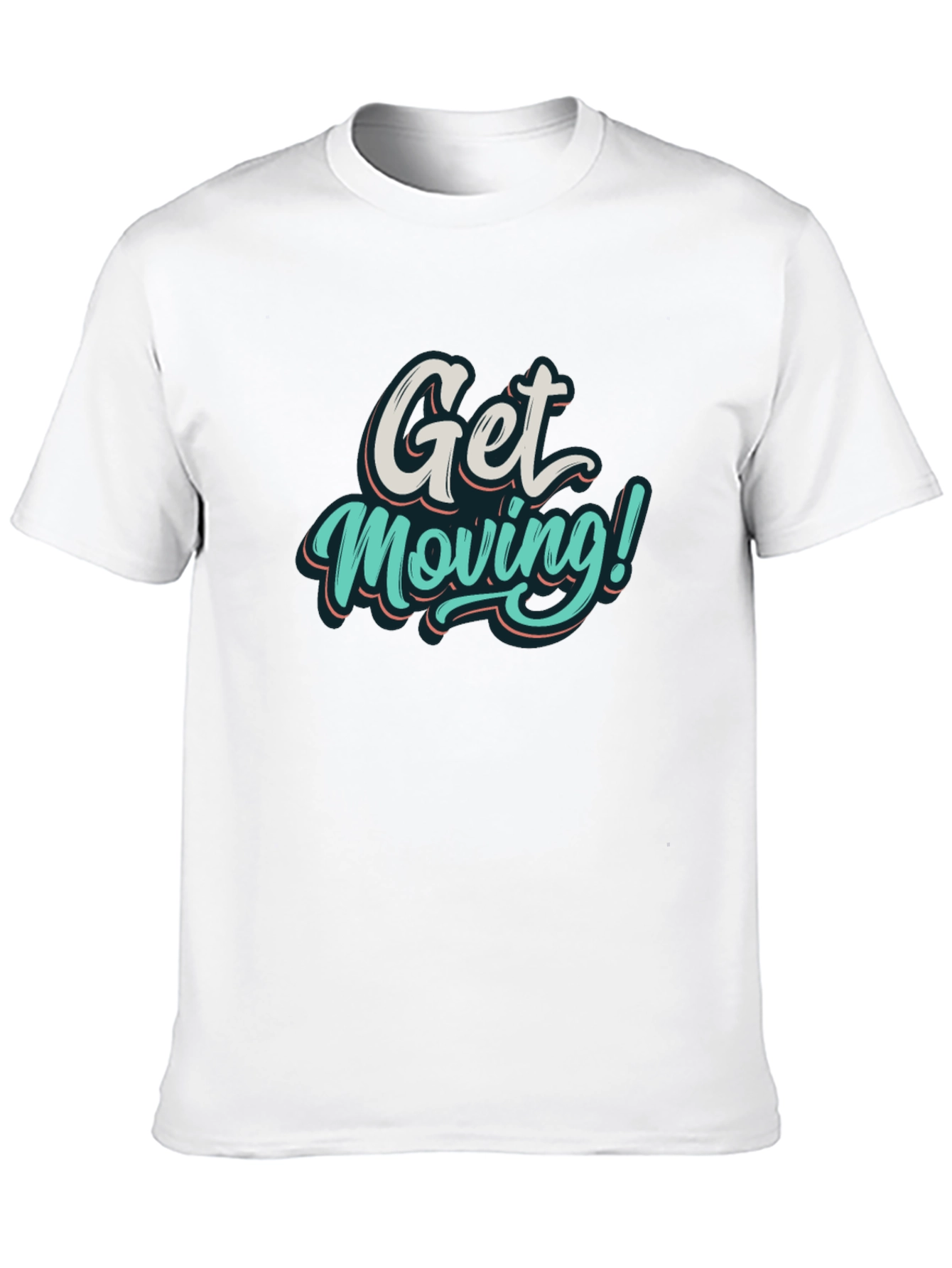 Black Get Moving Graphic T-Shirt view 10
