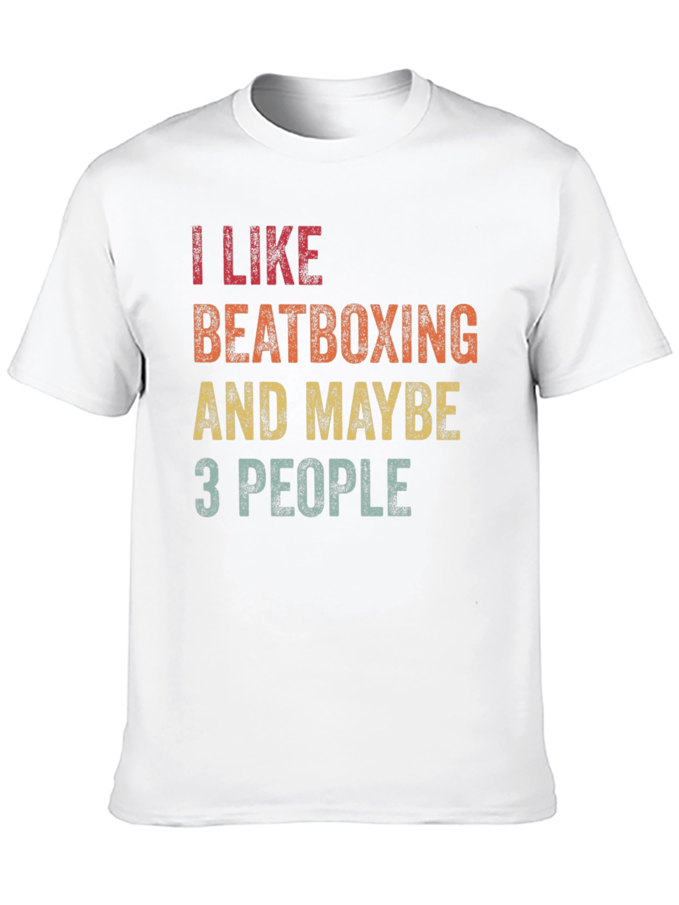 Black I Like Beatboxing Funny Graphic T-Shirt view 10