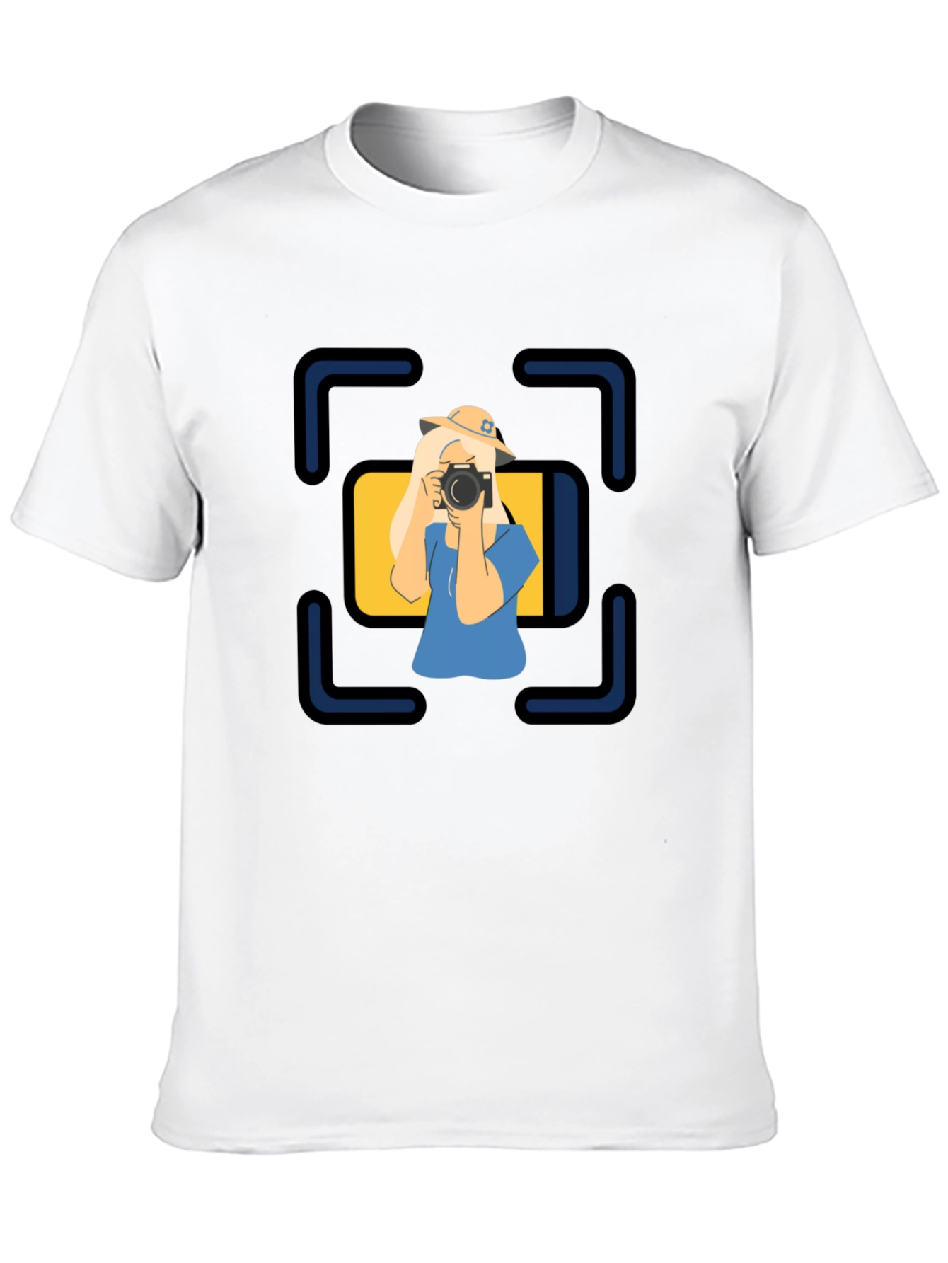 Black Photographer Graphic Tee - Unisex Black T-Shirt view 10