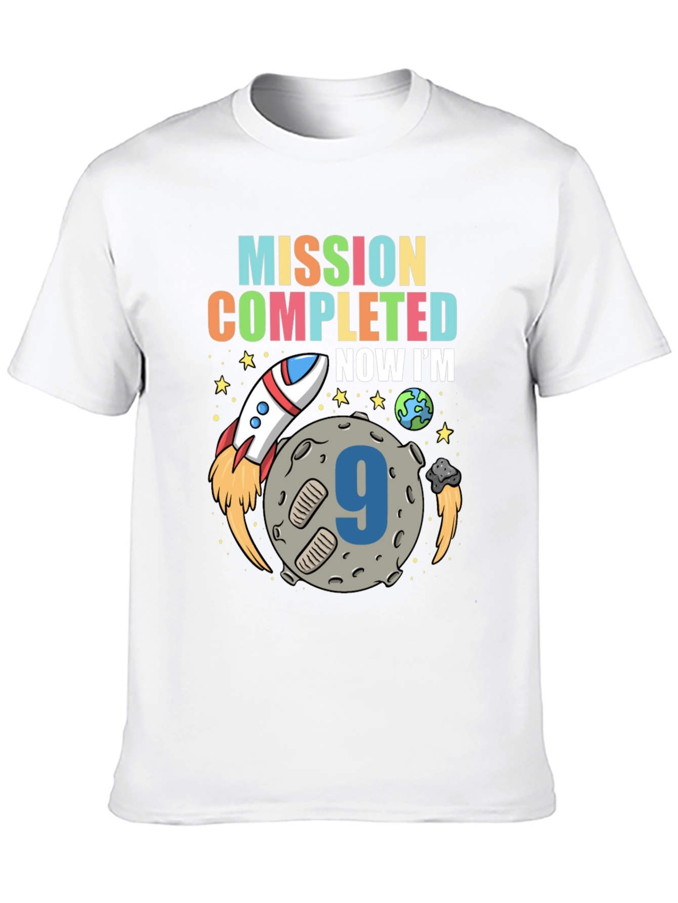 Black Mission Completed Birthday Boy T-shirt view 10