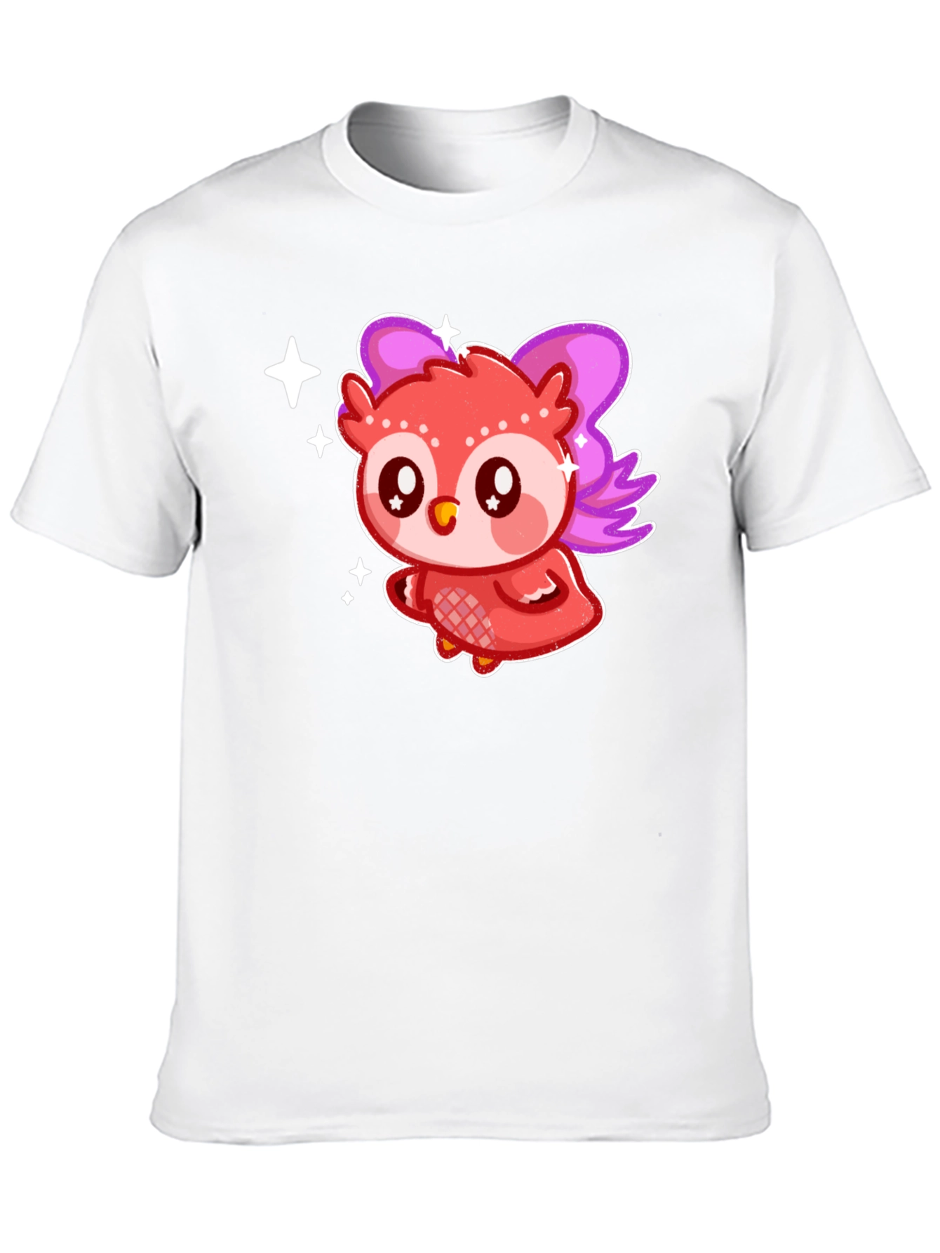 Black Cute Kawaii Owl T-Shirt view 10