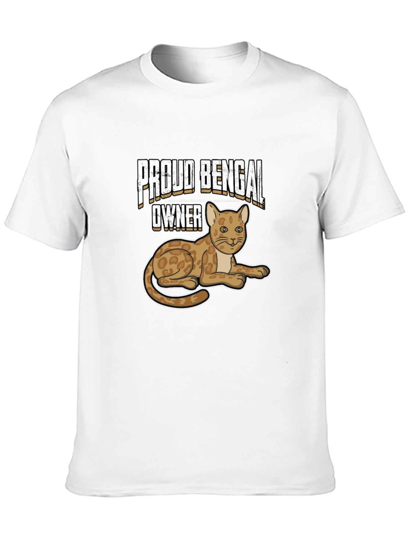Black Proud Bengal Owner Black T-Shirt view 10