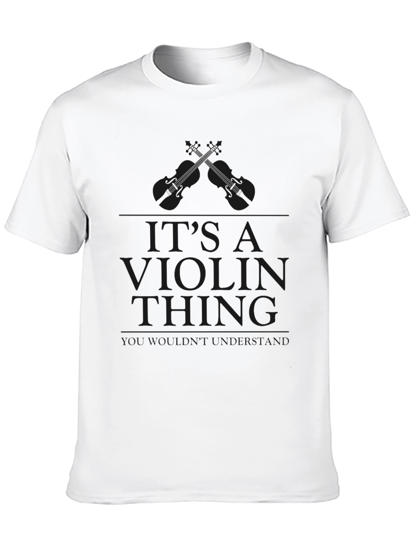 Black It's a Violin Thing Graphic T-Shirt - Black view 10