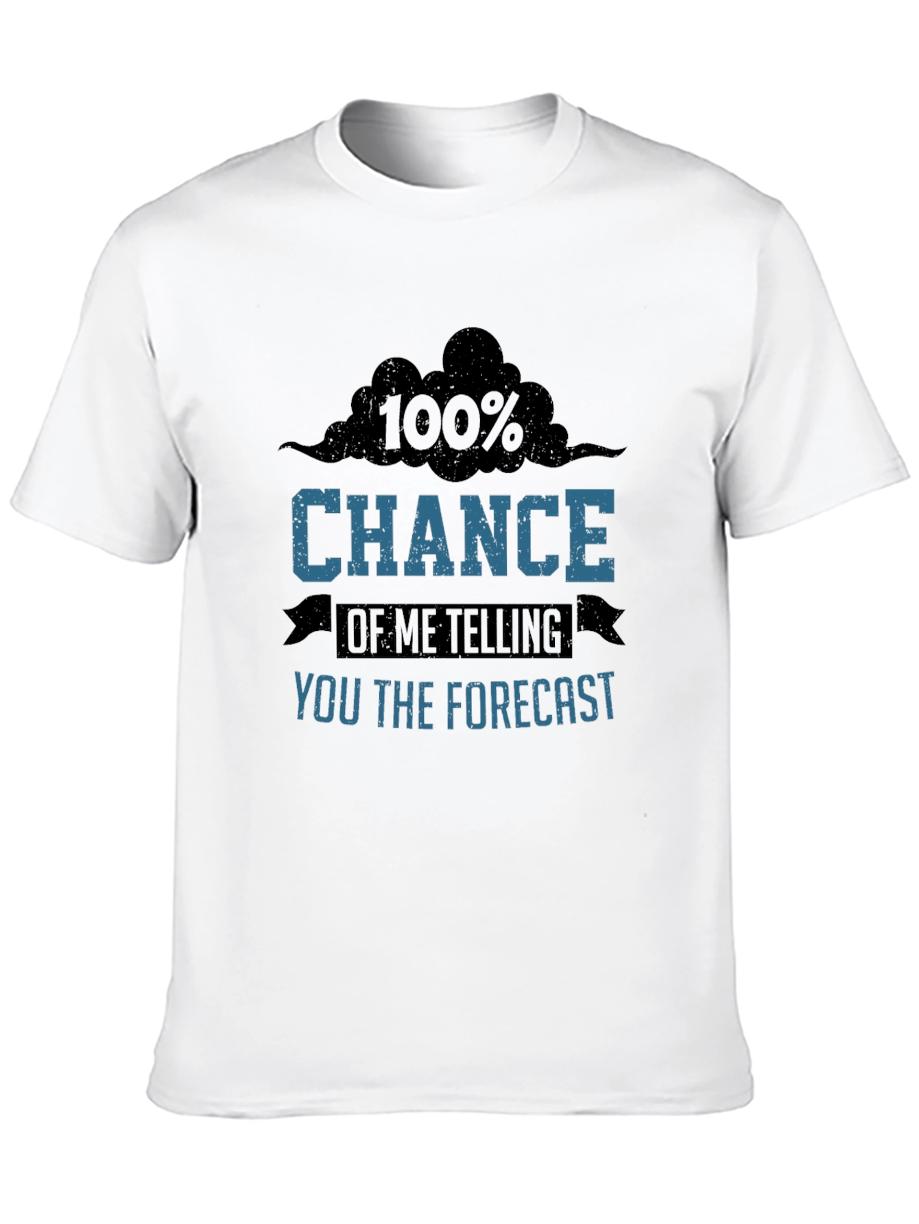 Black Funny Weather Forecast Graphic T-Shirt view 10