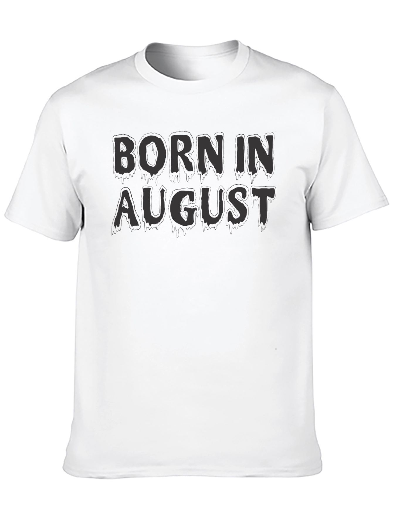 Black Born in August Men's Graphic T-Shirt view 10