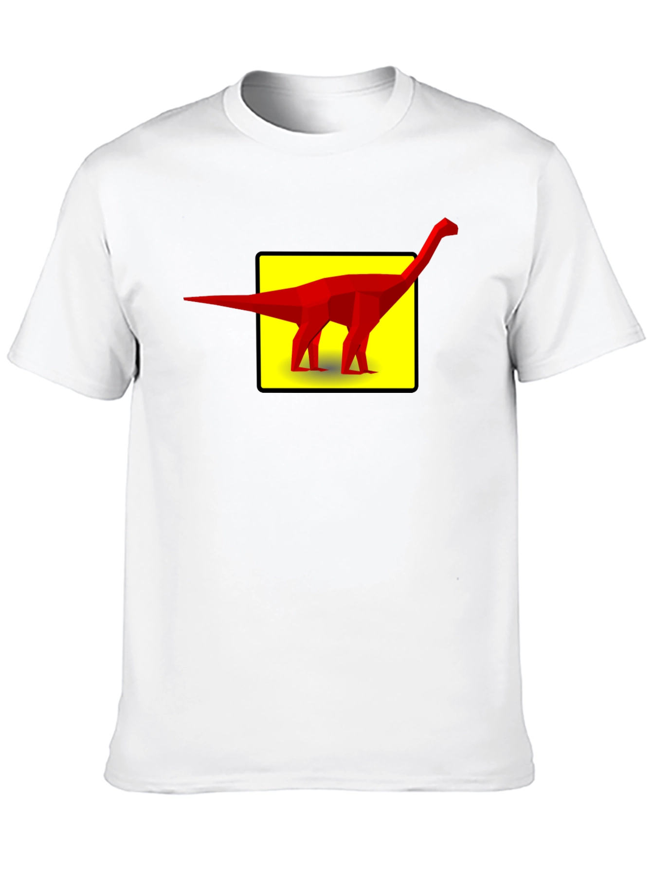 Black Geometric Dinosaur Graphic Tee - Black view 10