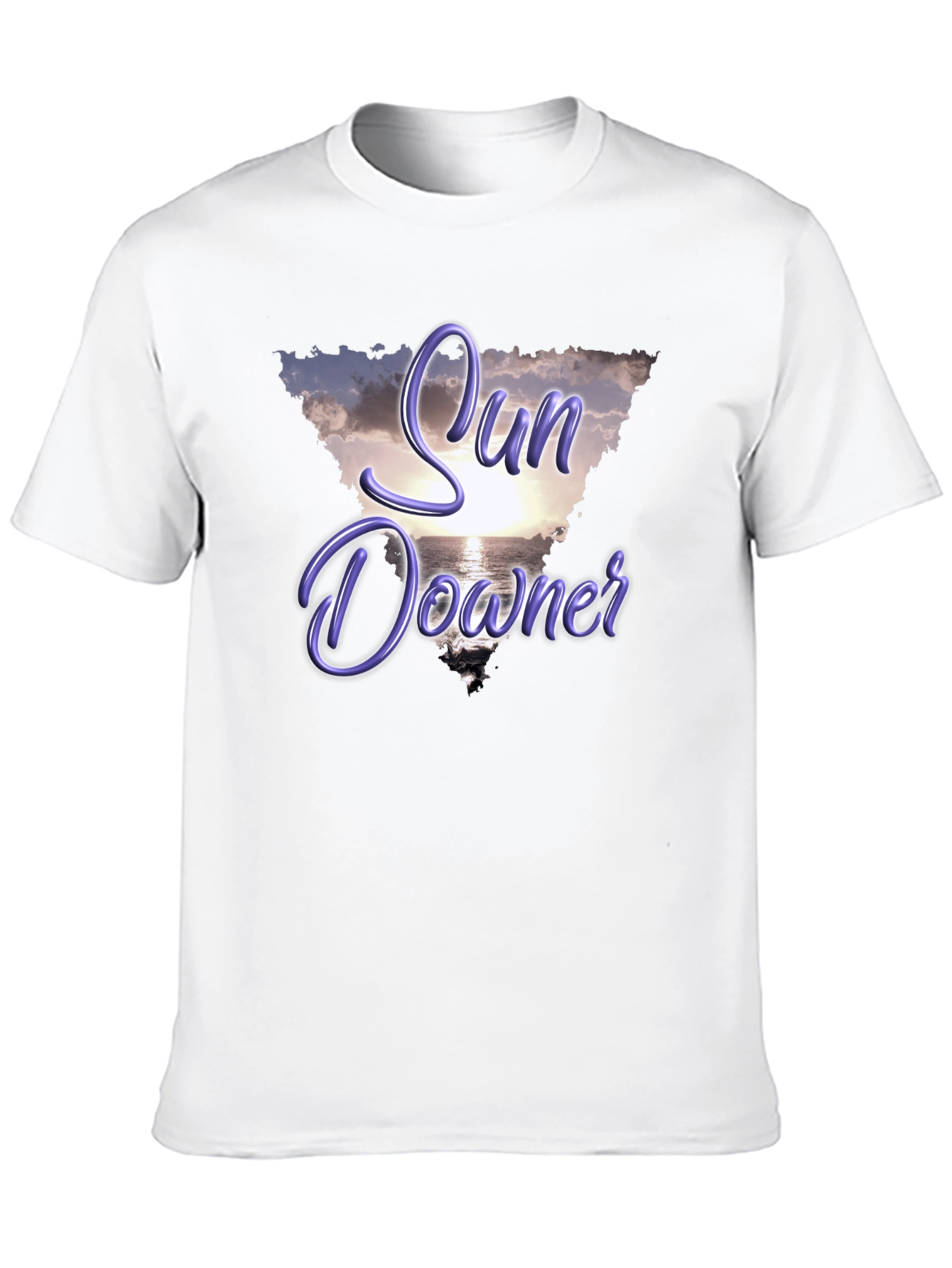 Black Sunset Beach Graphic Tee - Sundowner Design view 10