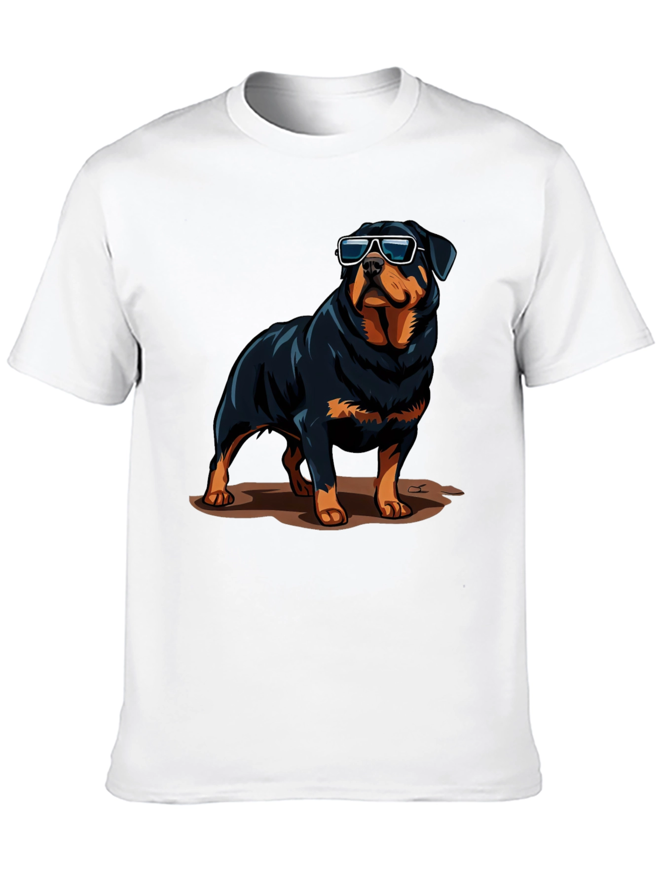 Black Cool Rottweiler Graphic Tee - Stylish Dog Lover Shirt view 10