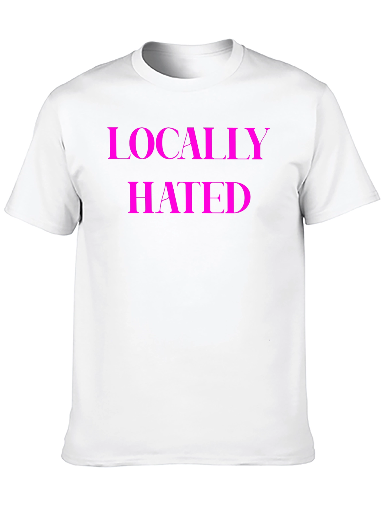 Black Locally Hated Tee - Bold Statement Shirt view 10
