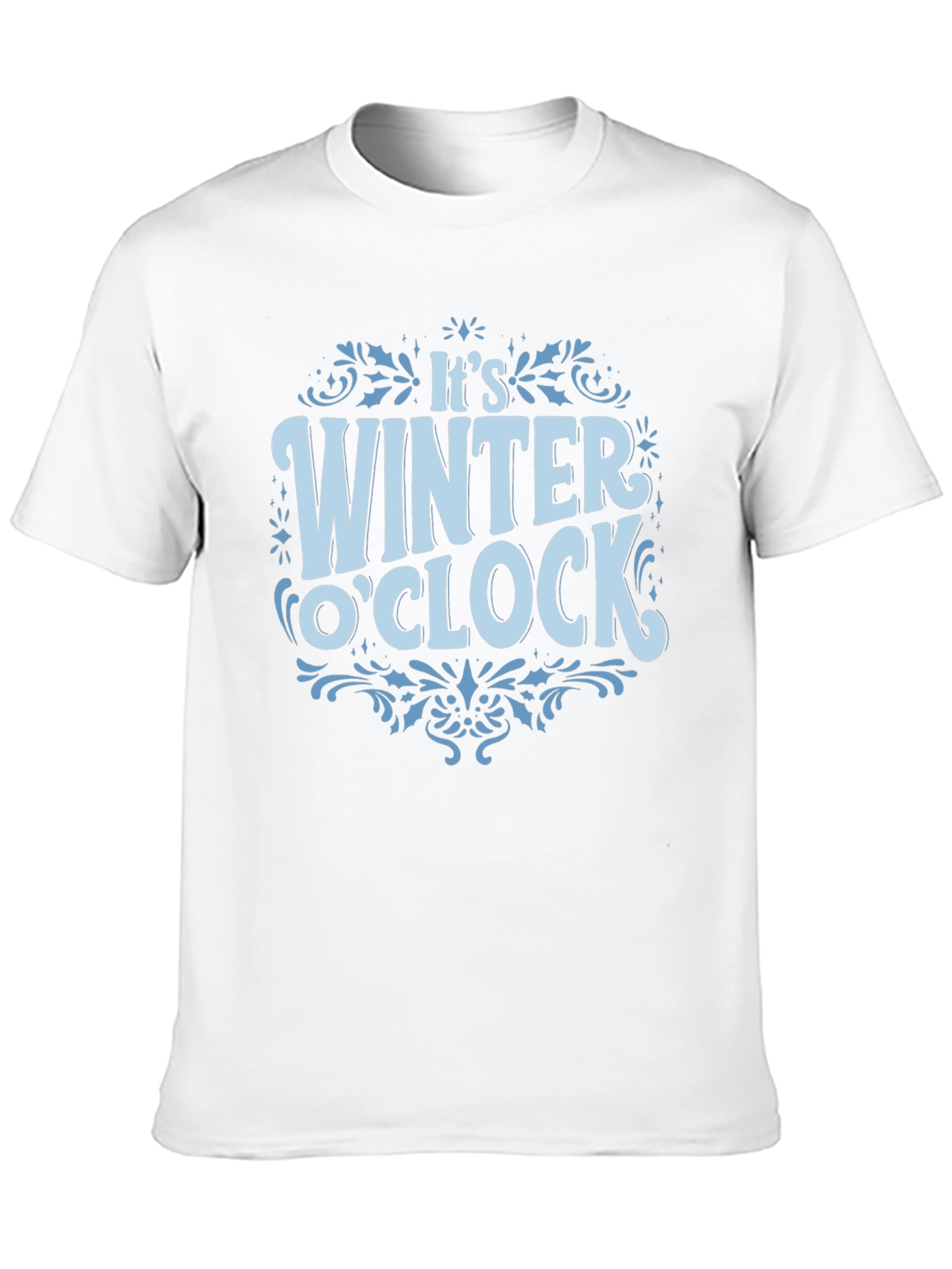 Winter O'Clock Black Graphic T-Shirt - 10