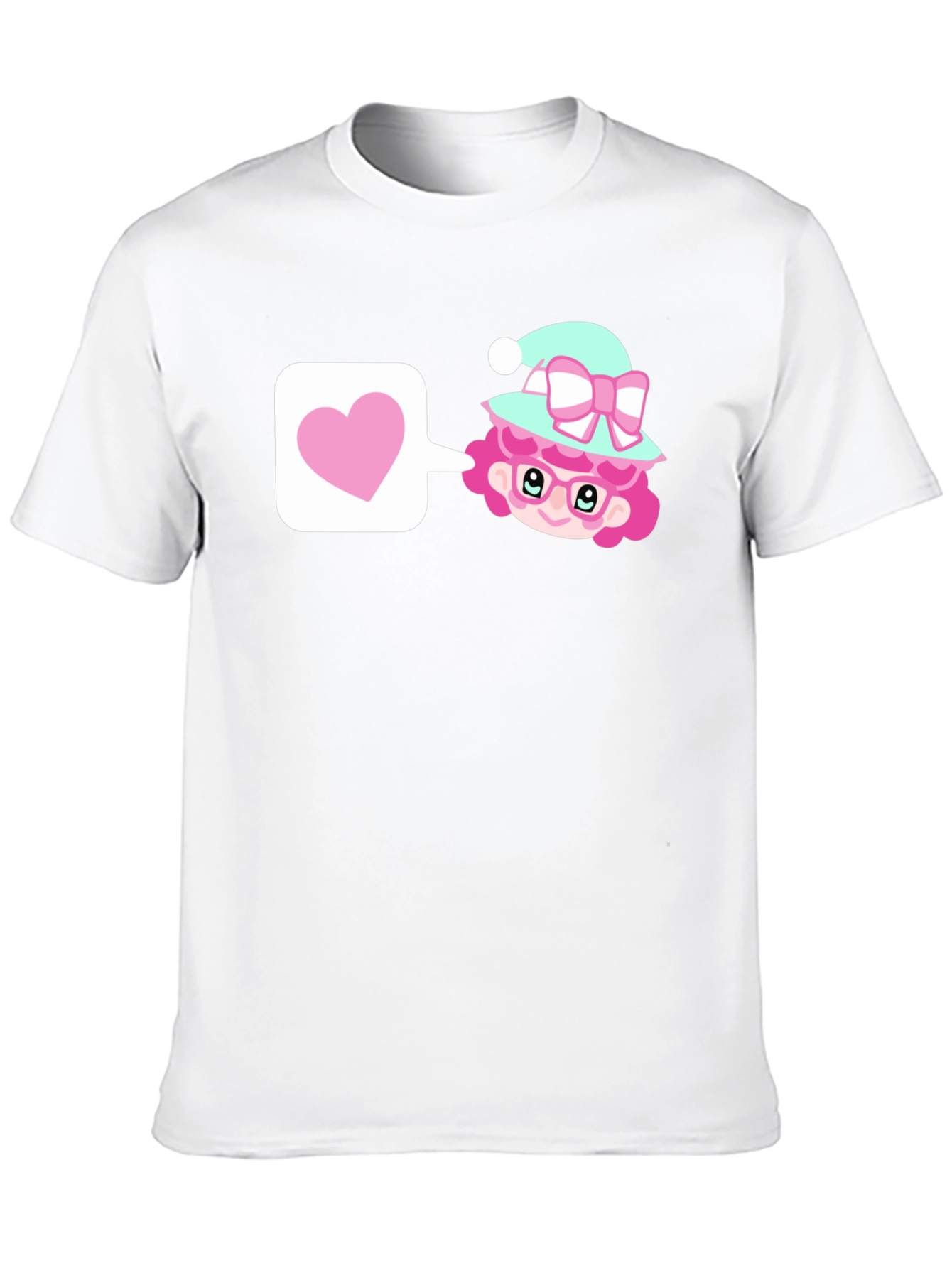 Cute Cartoon Character Love T-Shirt - 10