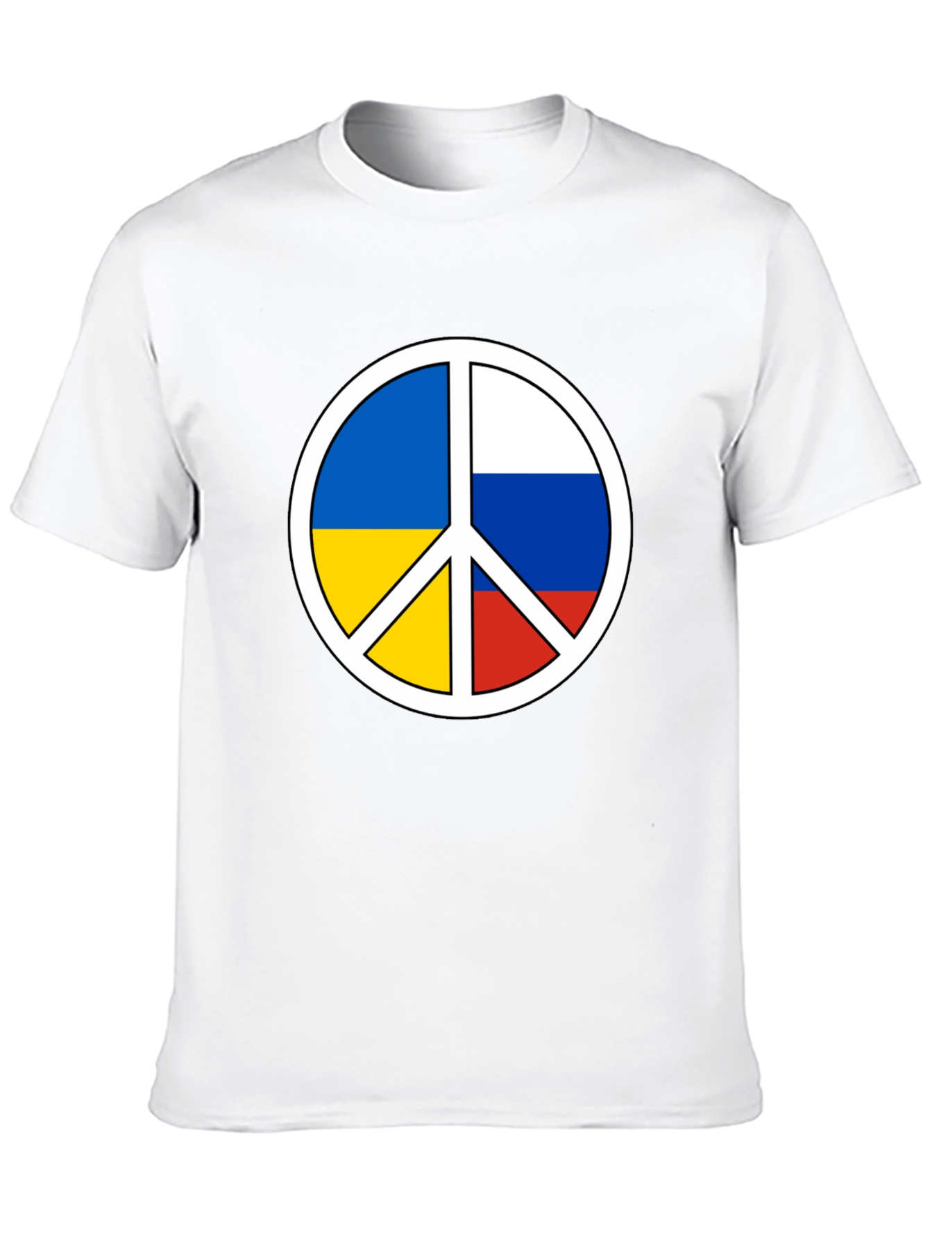 Black Peace Ukraine Russia T-Shirt view 10