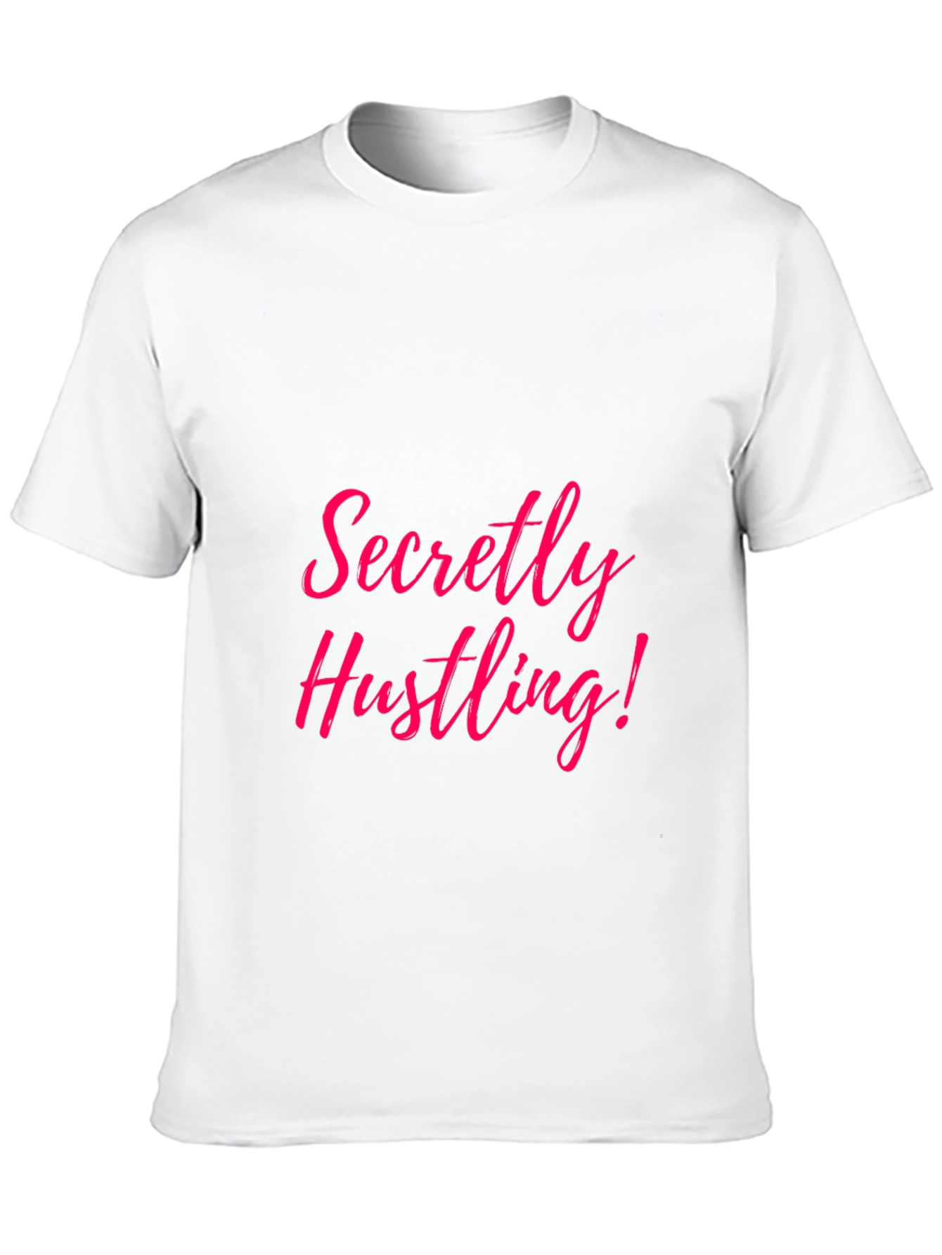 Black Secretly Hustling! Graphic T-Shirt view 10