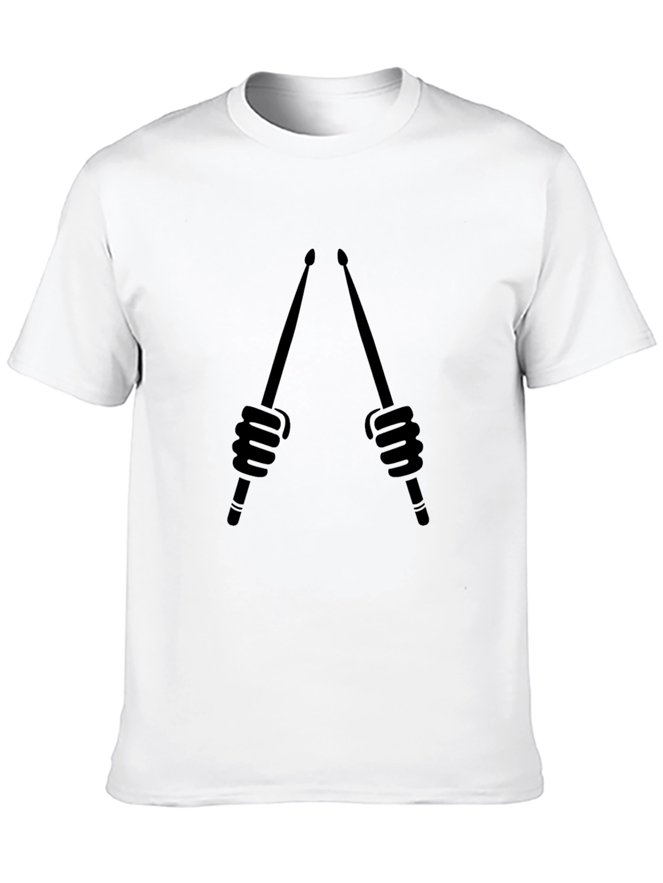 Black Drummer T-Shirt - Sticks Graphic Tee - Music Lover Gift view 10