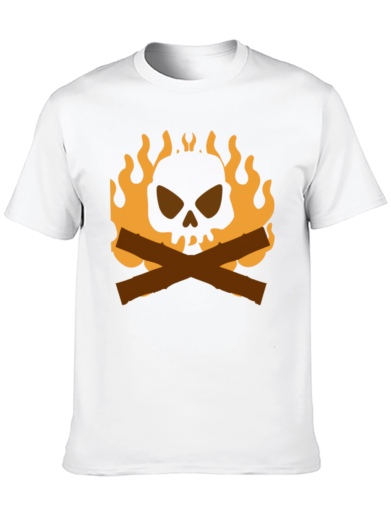 Black Skull & Crossbones Campfire T-Shirt view 10