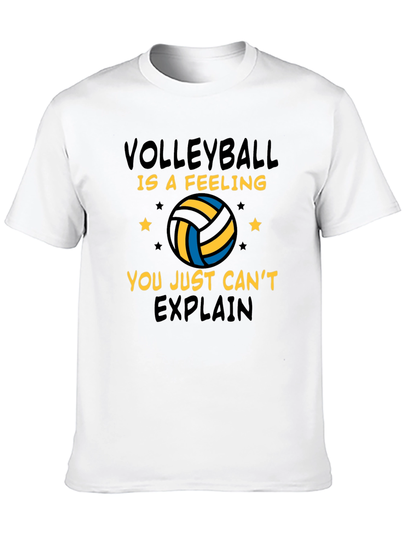 Black Volleyball Is A Feeling Graphic T-Shirt view 10