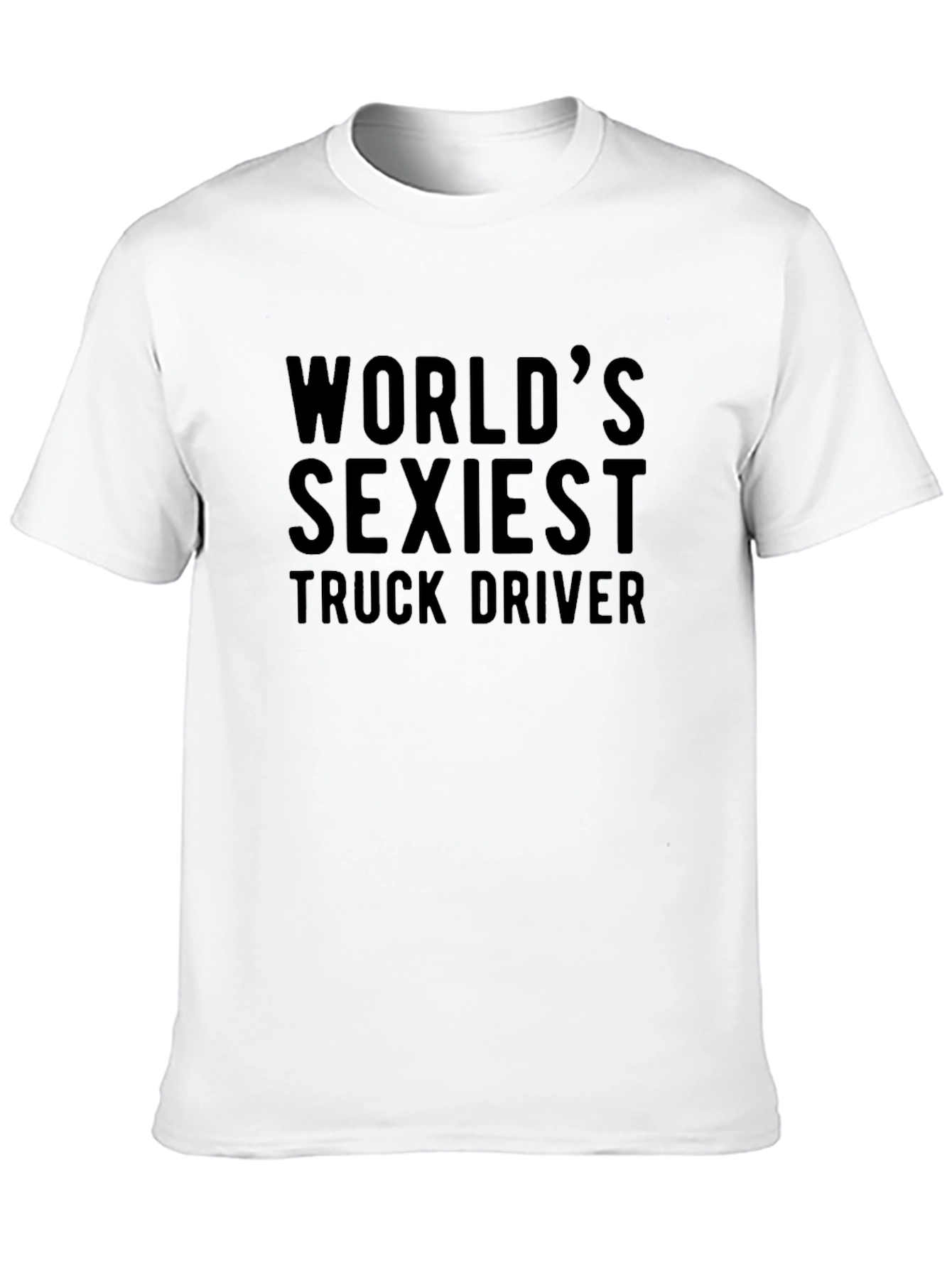 Black World's Sexiest Truck Driver Black T-Shirt view 10