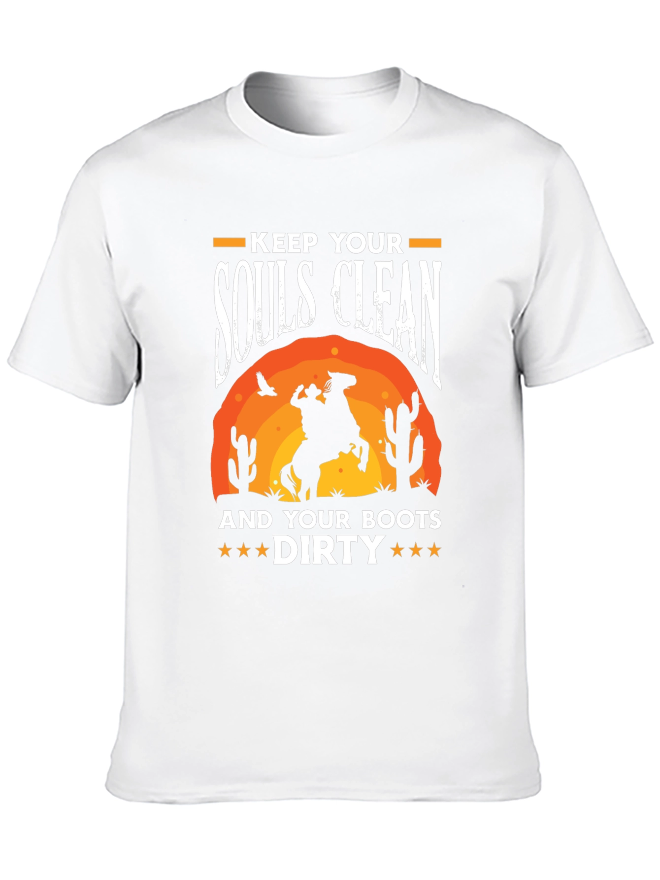 Keep Your Souls Clean Cowboy Graphic Tee - 10