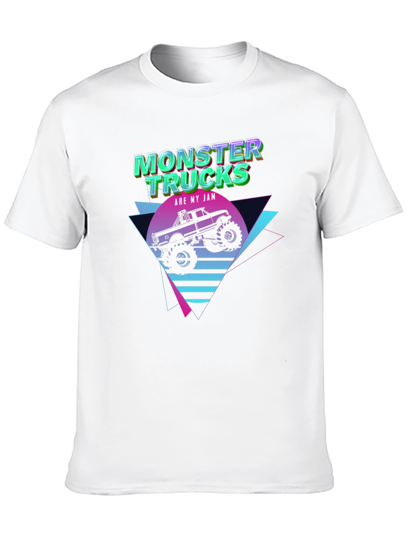 Black Monster Trucks Are My Jam Black T-Shirt view 10