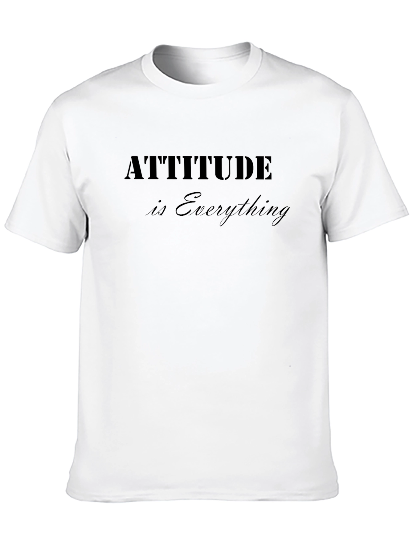 Black Attitude is Everything Black Graphic T-Shirt view 10