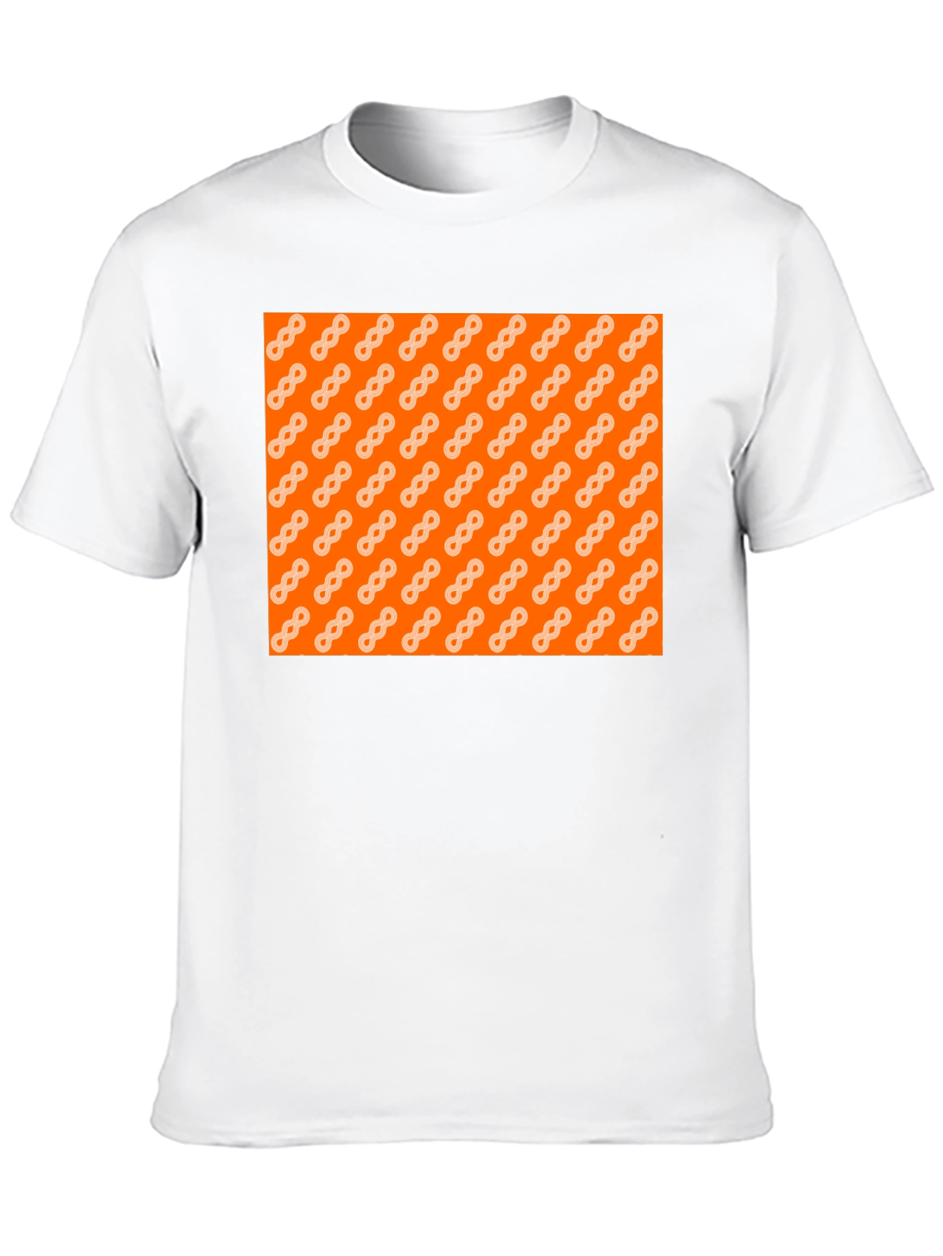 Black Graphic Patterned Crew Neck Tee view 10