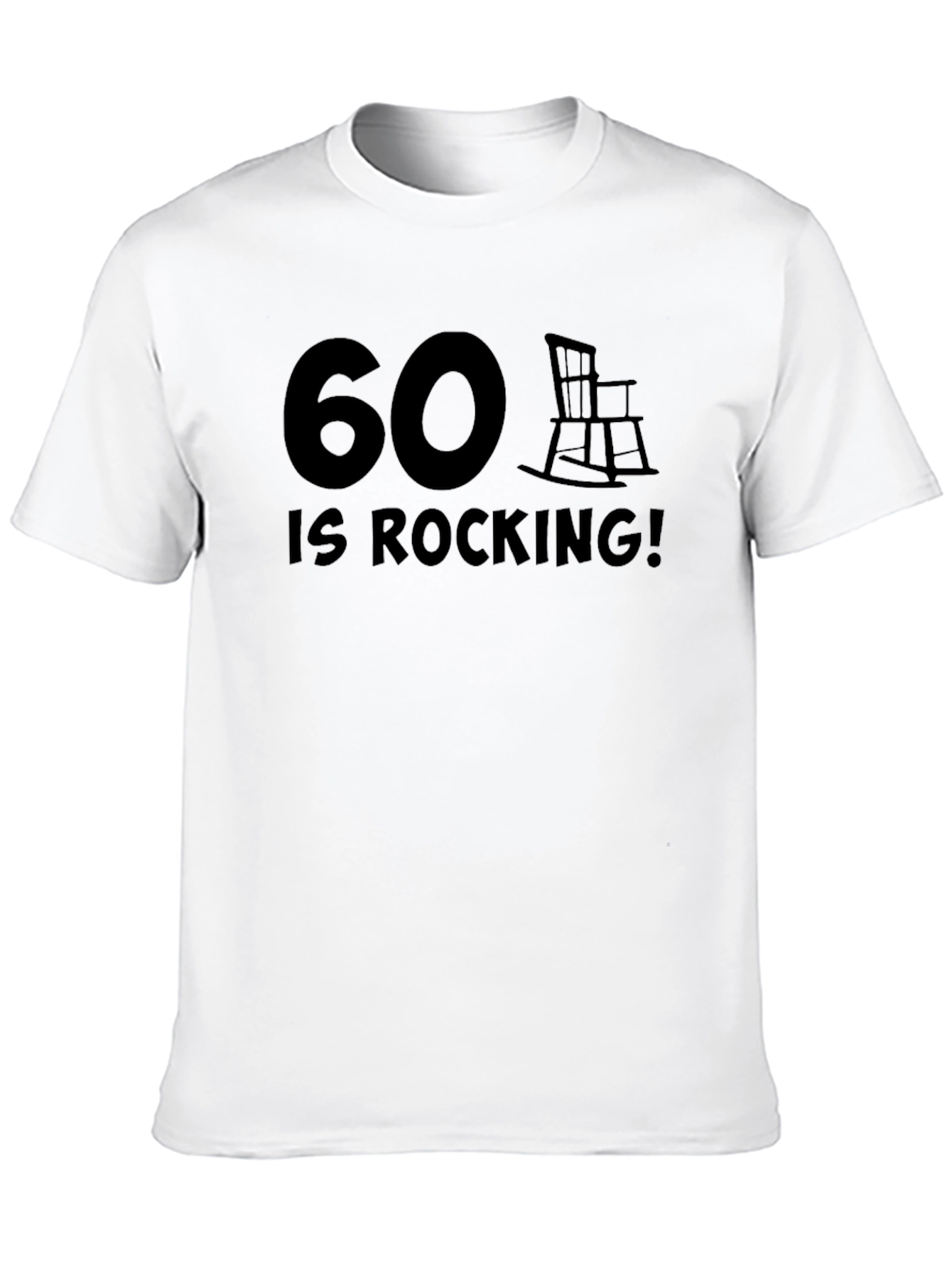 Black 60 Is Rocking! Graphic T-Shirt view 10