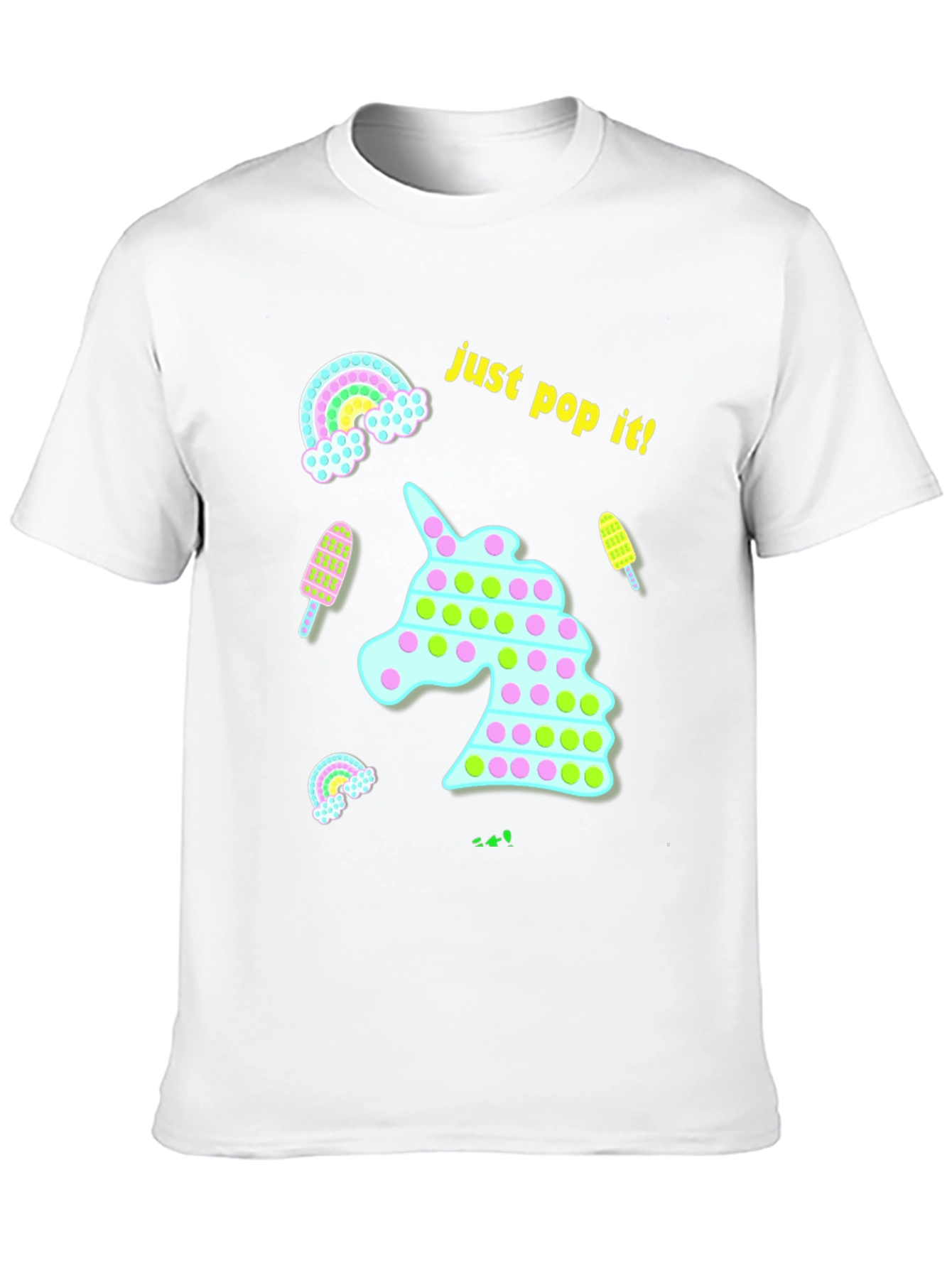 Black Just Pop It! Fun Unicorn T-Shirt view 10