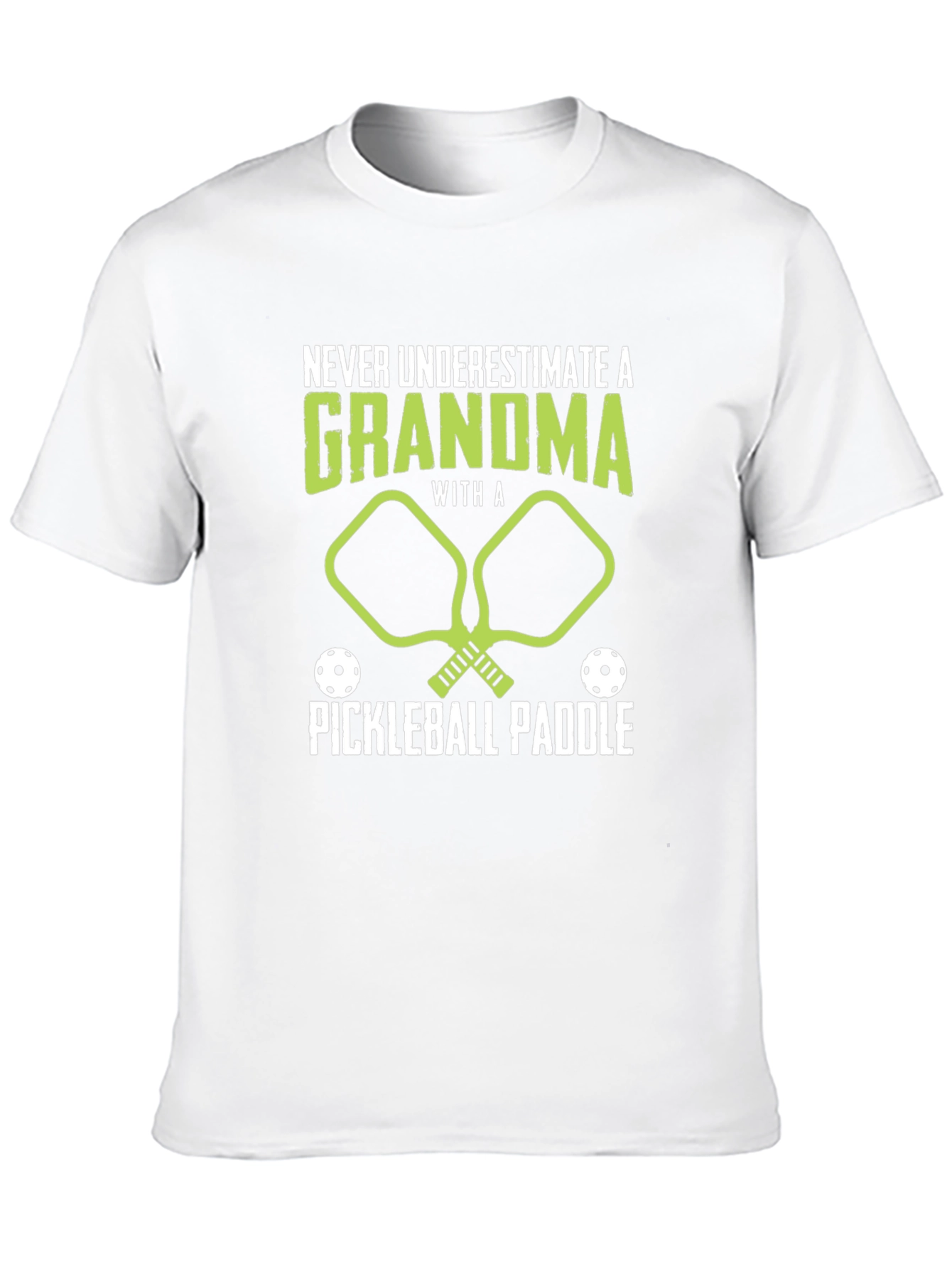 Black Grandma Pickleball Paddle T-Shirt view 10
