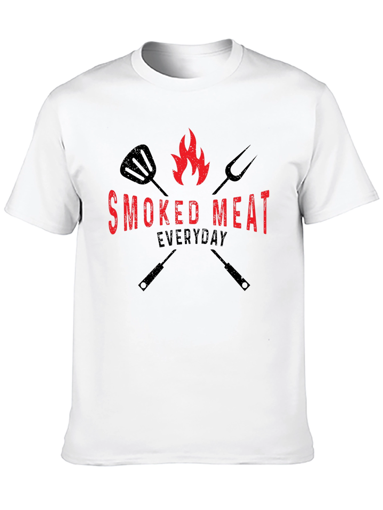 Black Smoked Meat Everyday Black Graphic Tee view 10