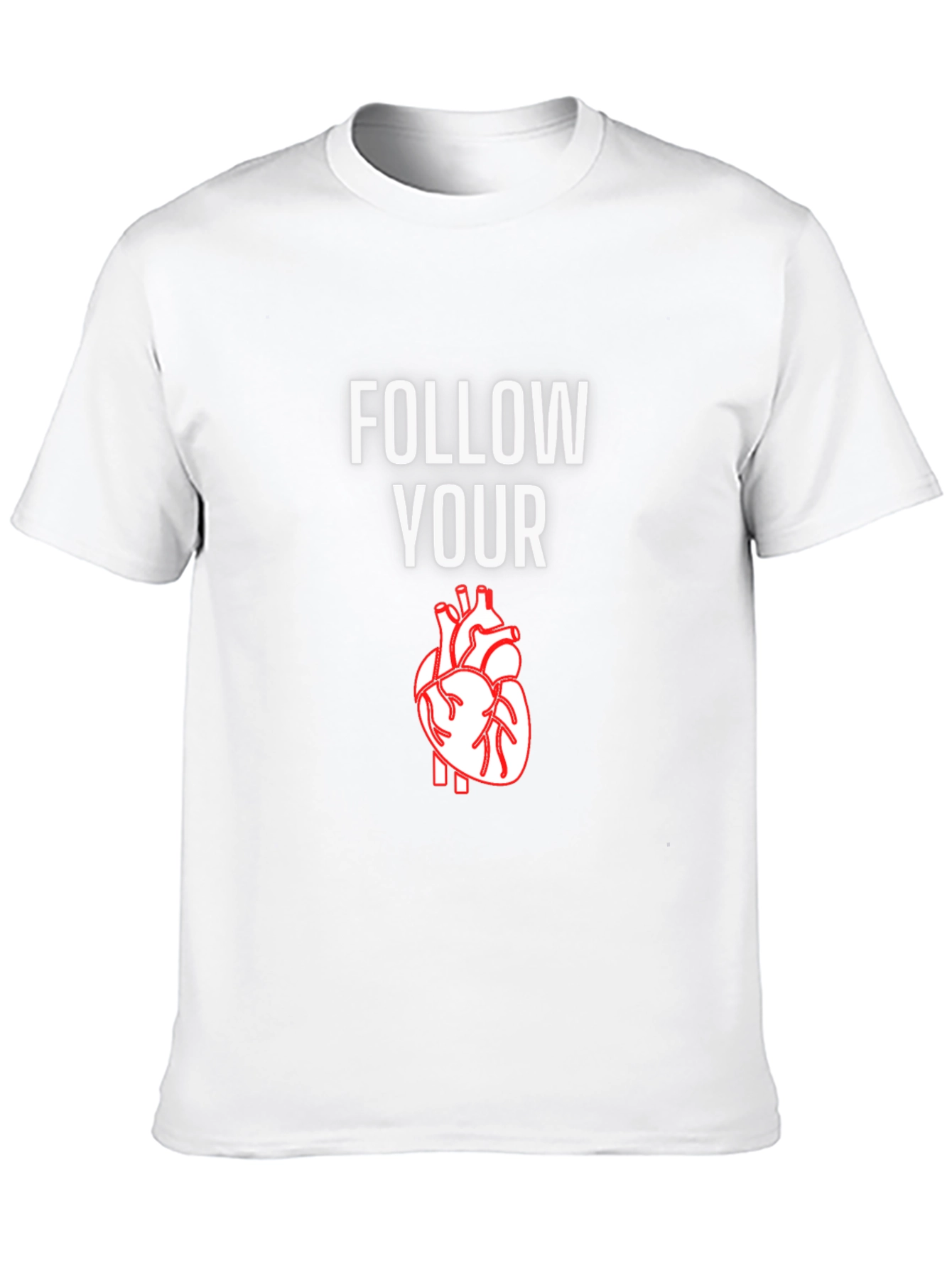 Black Follow Your Heart Graphic T-Shirt - Casual Comfort view 10