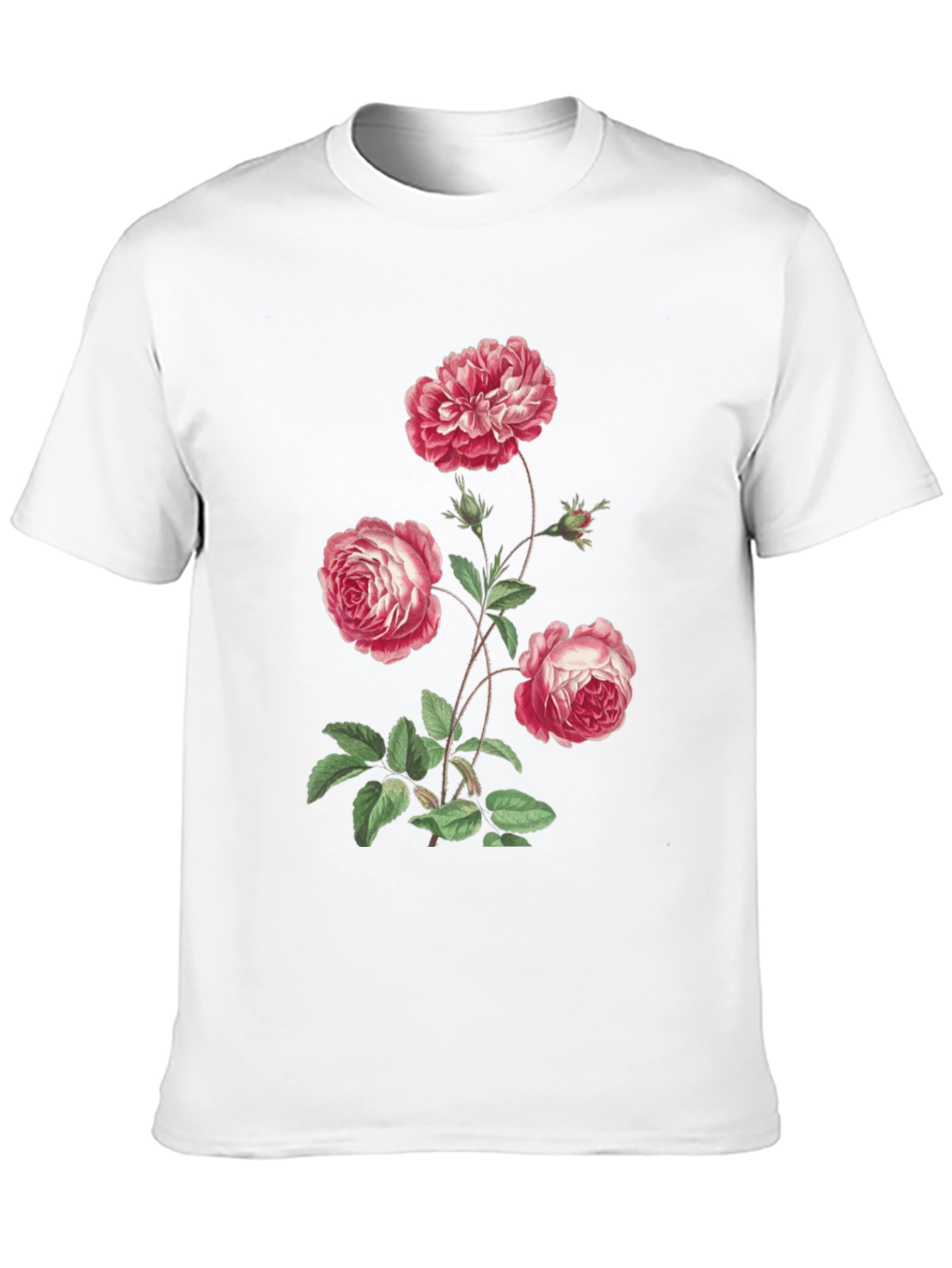 Black Floral Print Black T-Shirt view 10