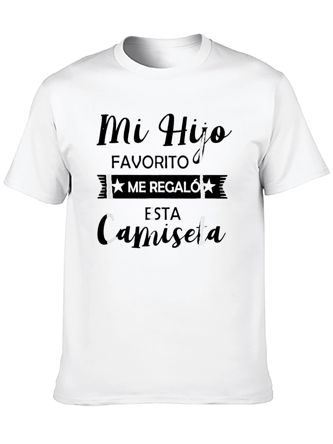 Black Mi Hijo Favorito Men's Black Graphic Tee view 10