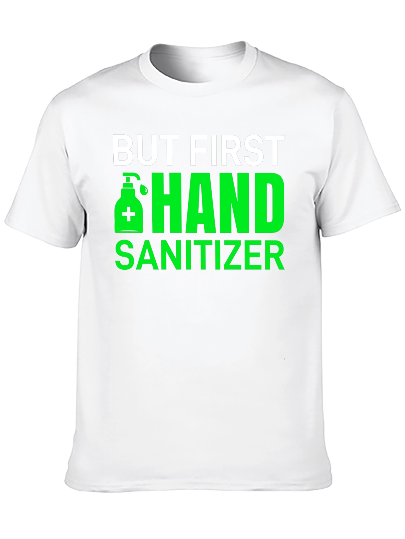 Black But First Hand Sanitizer Black Tee view 10