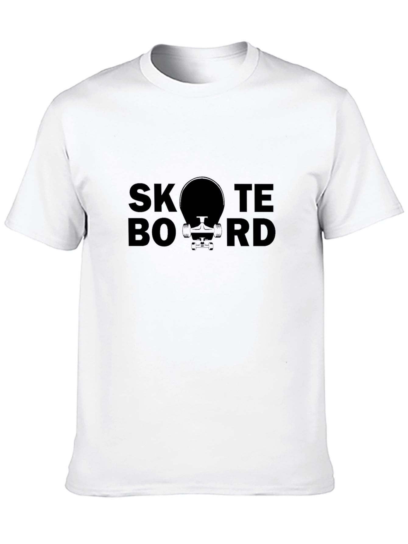 Black Skateboard Graphic Tee - Unisex Black T-Shirt view 10