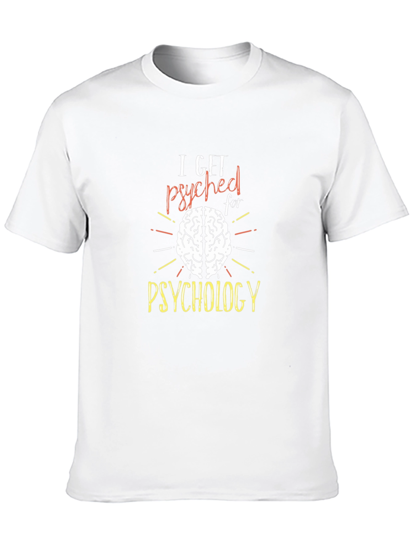 Black I Get Psyched For Psychology Tee view 10