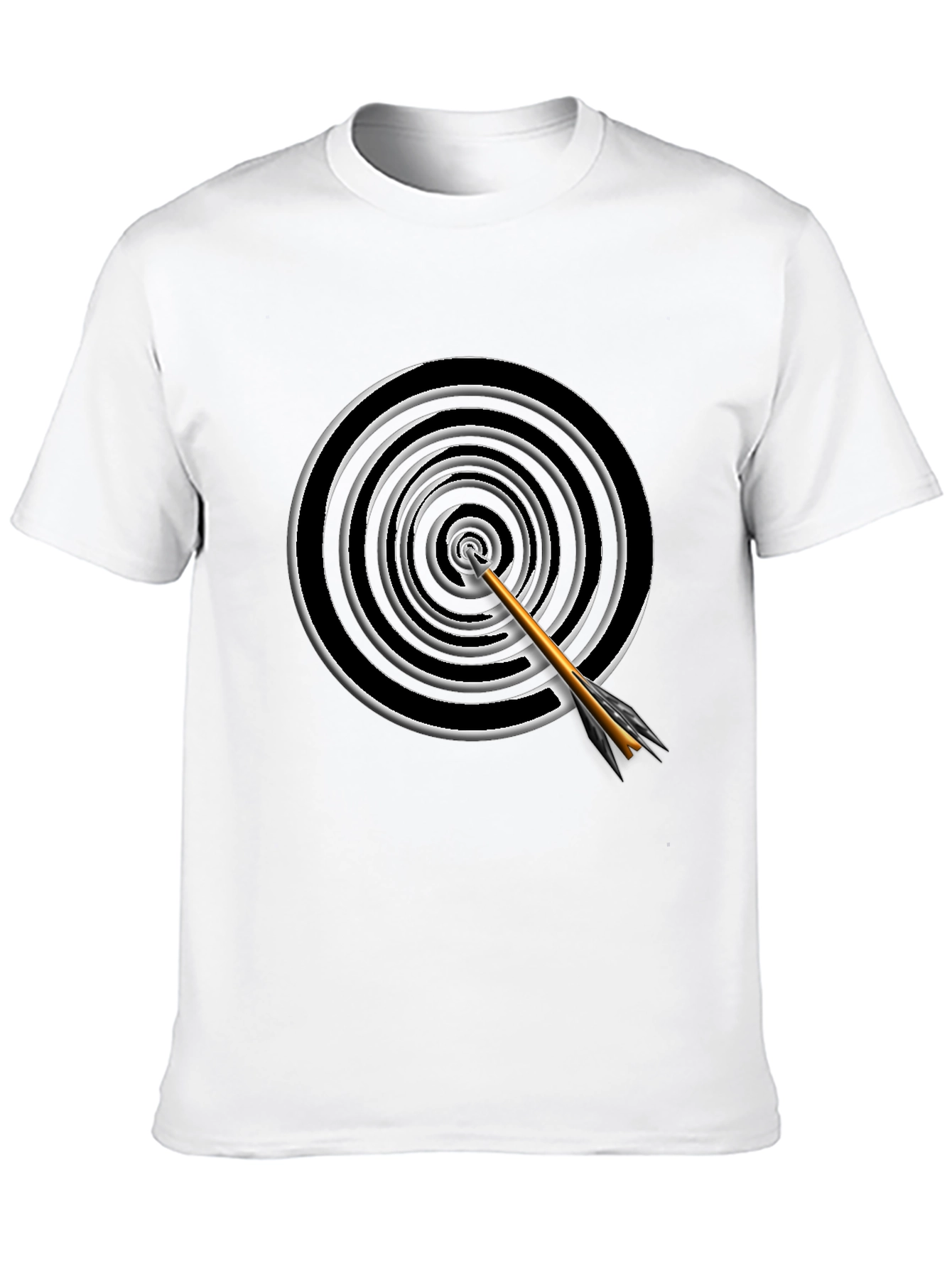 Black Target Arrow Graphic Tee - Black view 10