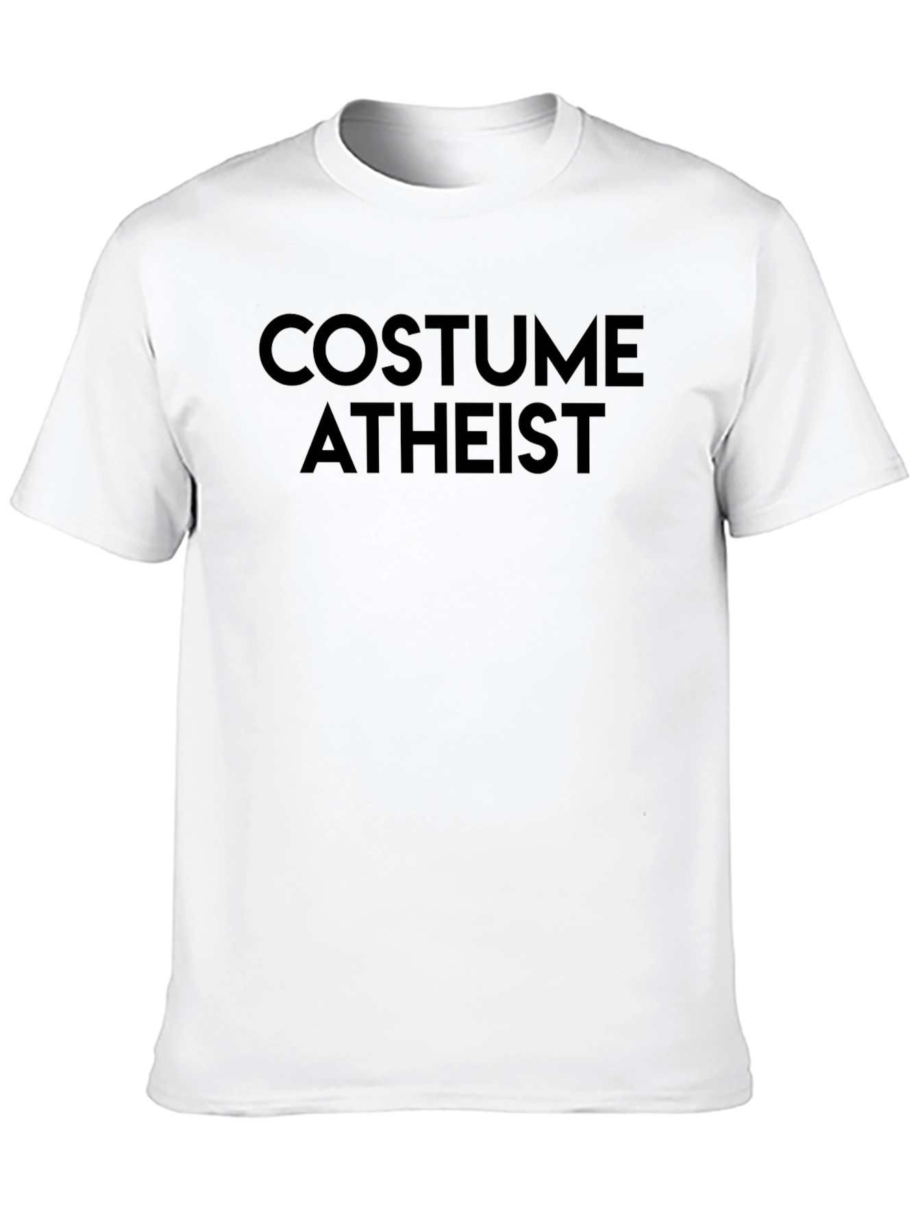 Black Costume Atheist Graphic Tee - Black Cotton Shirt view 10