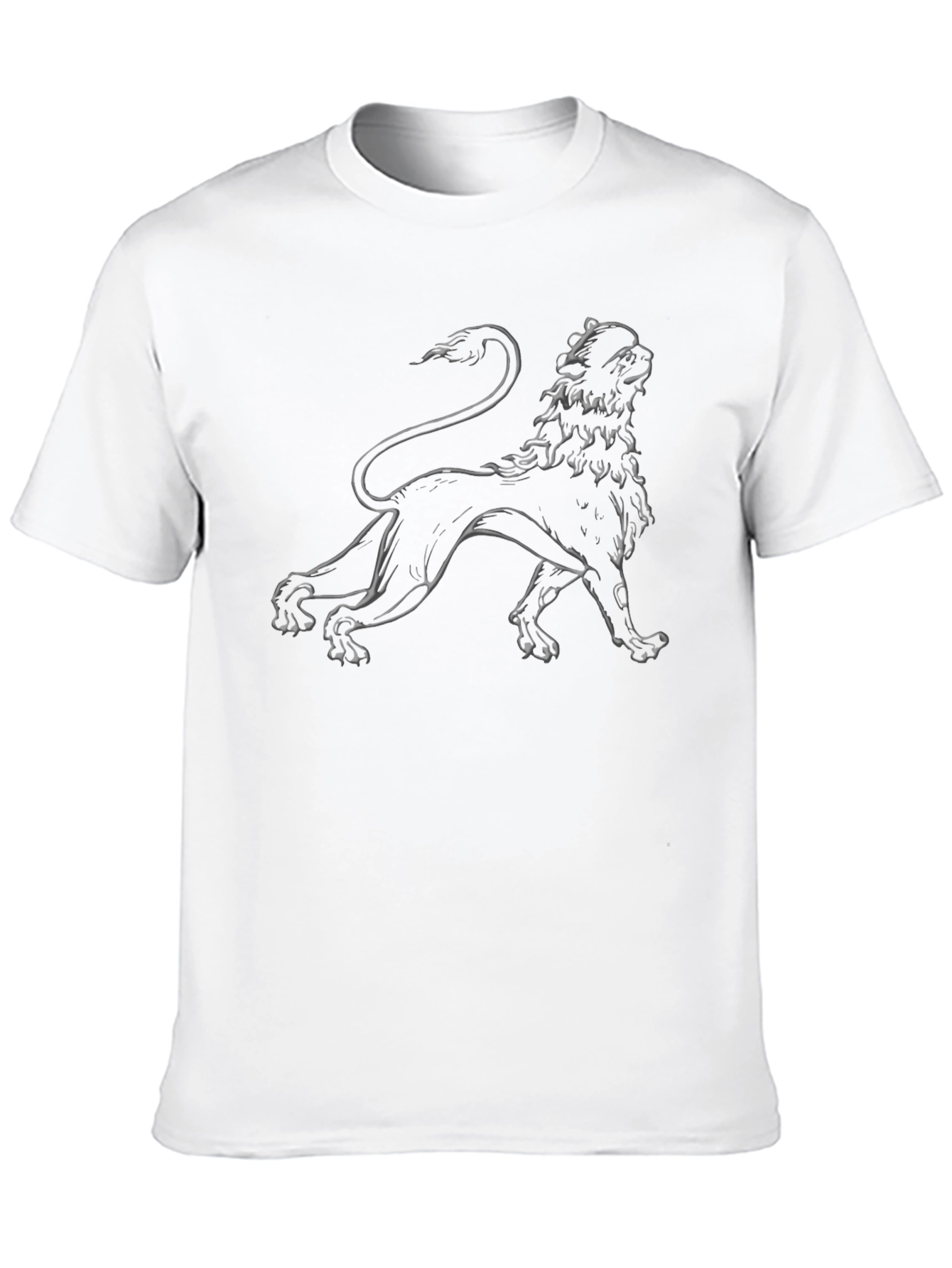 Black Lion Graphic Black T-Shirt - Stylish Menswear view 10