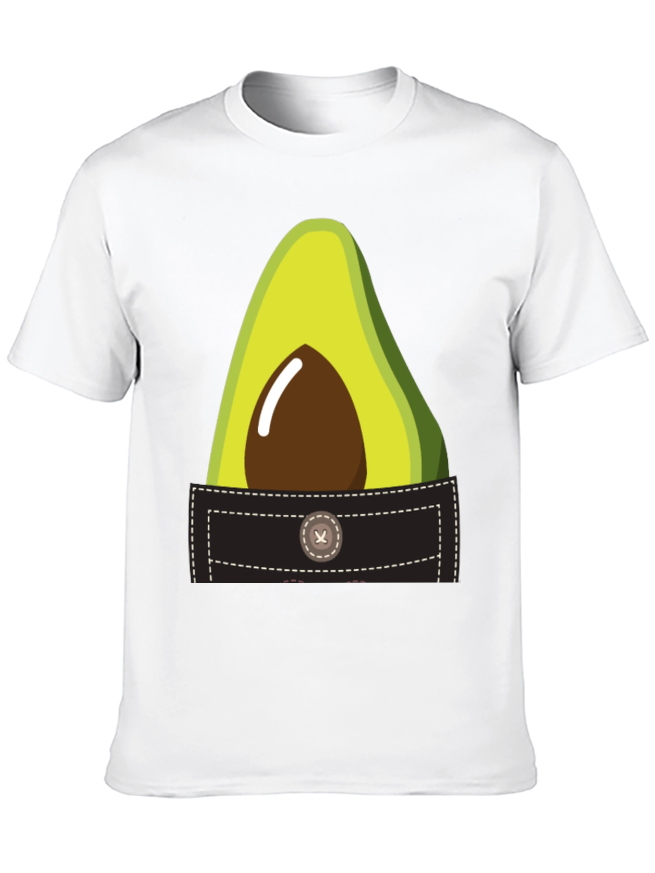 Black Avocado Pocket Graphic Tee - Novelty T-Shirt view 10